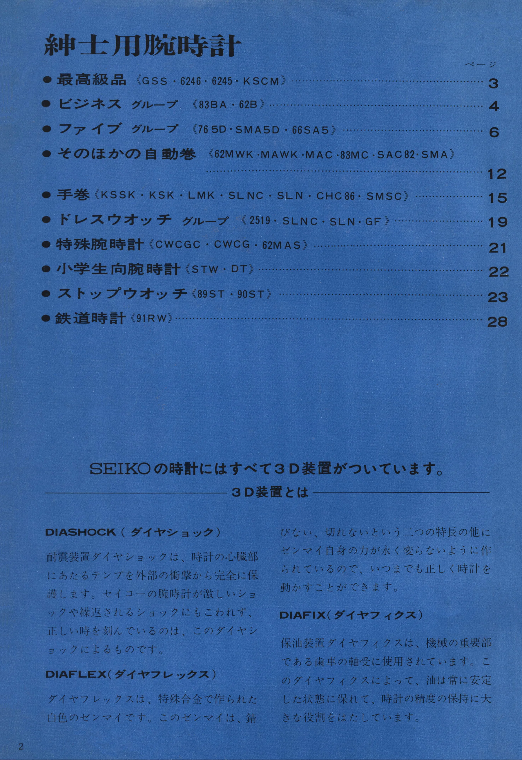Seiko 1966, Scan page 2. Use the selection controls to identify a watch.