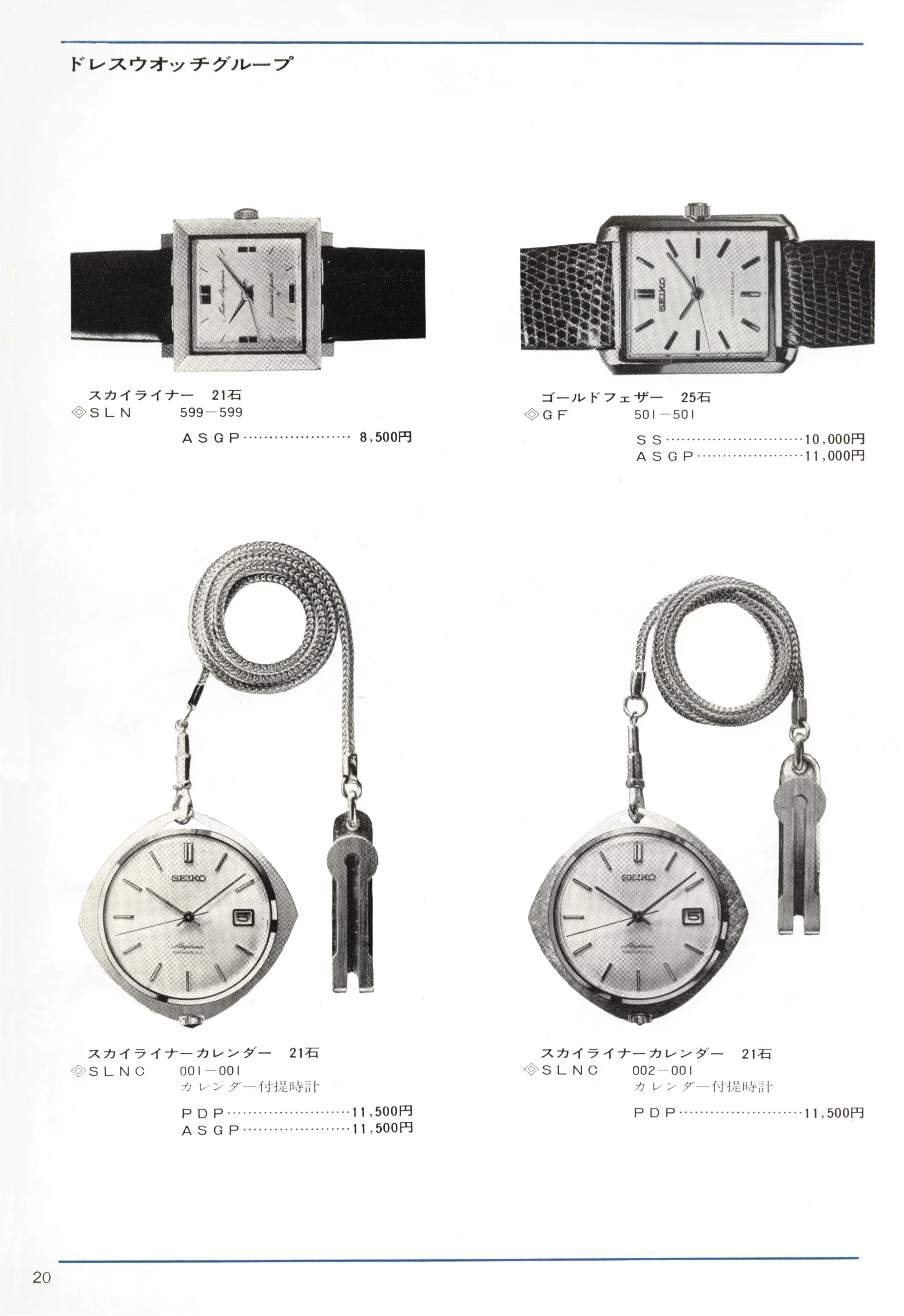 Seiko 1966, Scan page 20. Use the selection controls to identify a watch.