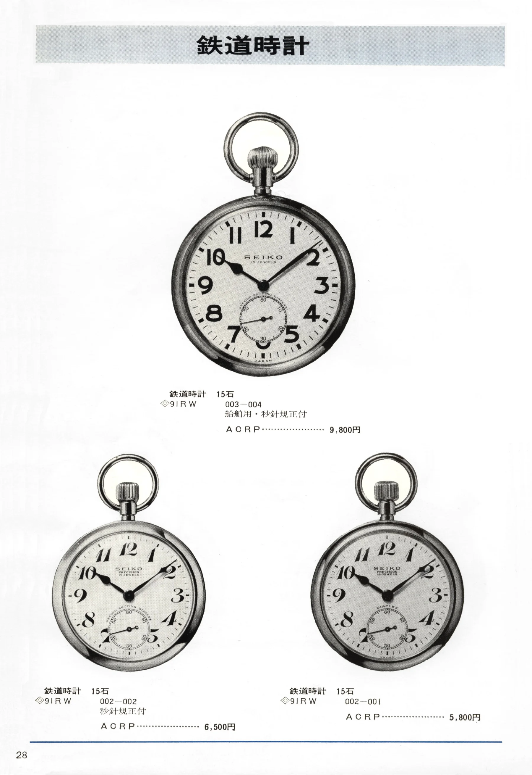 Seiko 1966, Scan page 28. Use the selection controls to identify a watch.