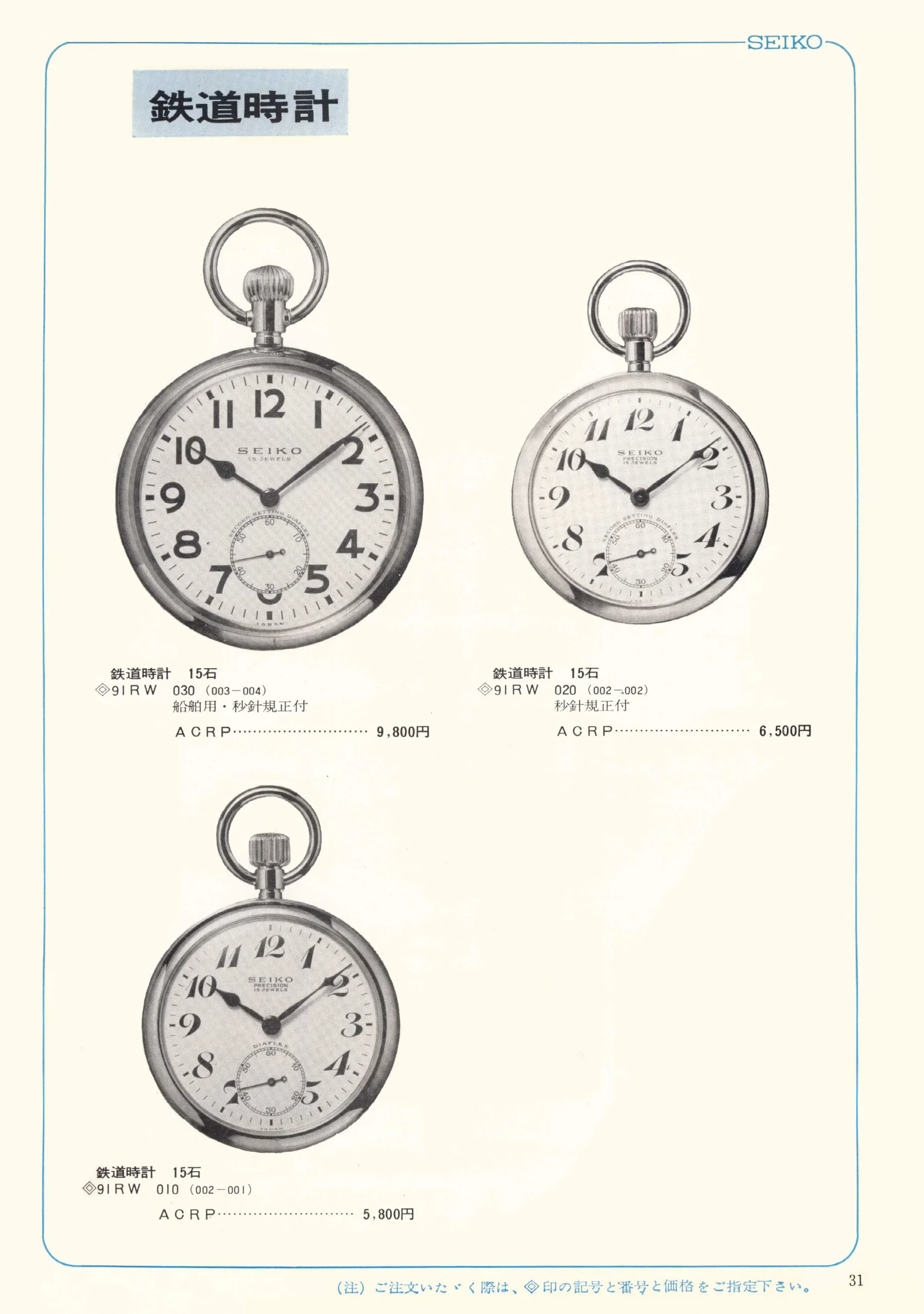Seiko 1967, Scan page 31. Use the selection controls to identify a watch.