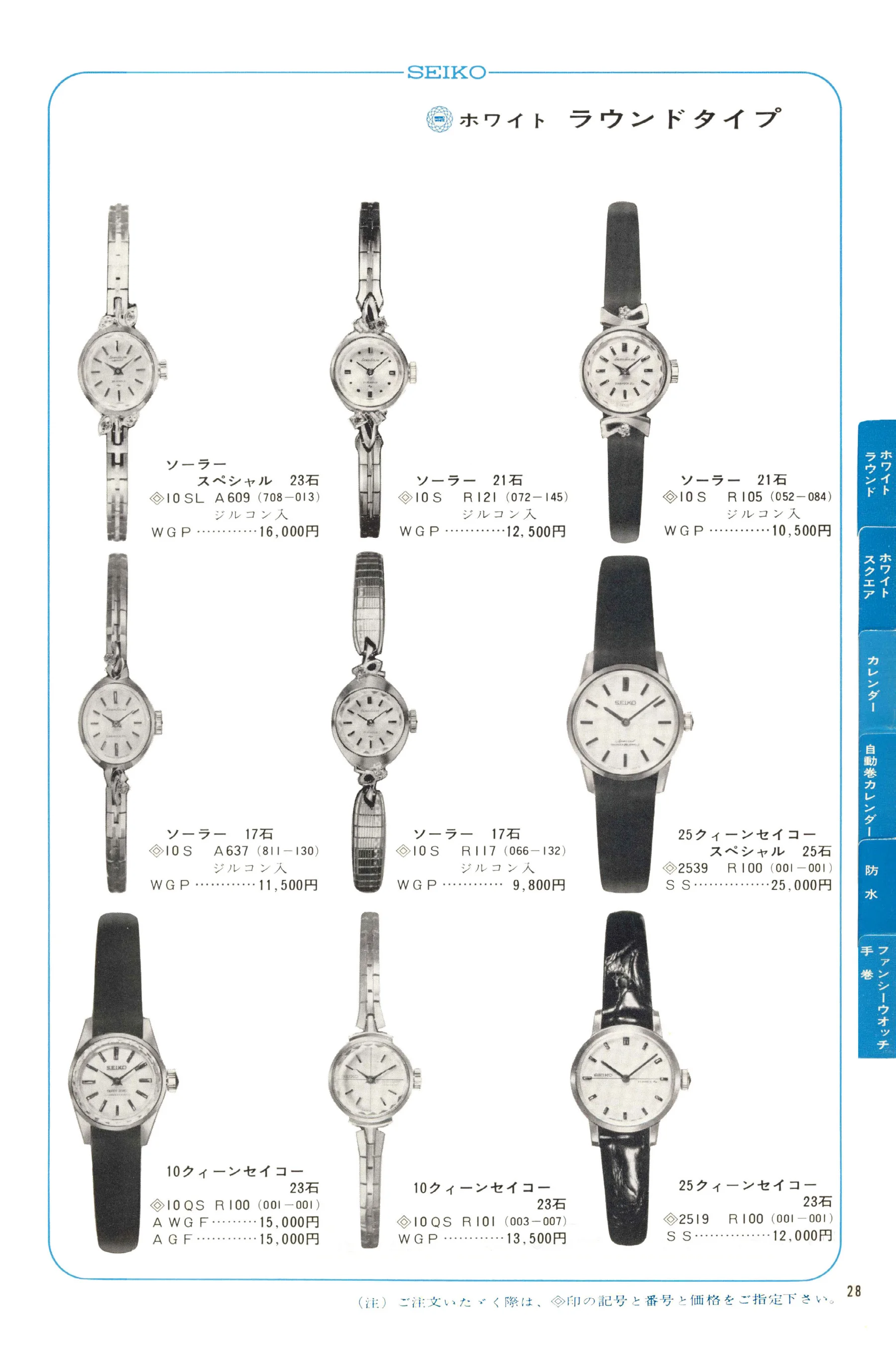 Seiko 1968, Scan page 29. Use the selection controls to identify a watch.