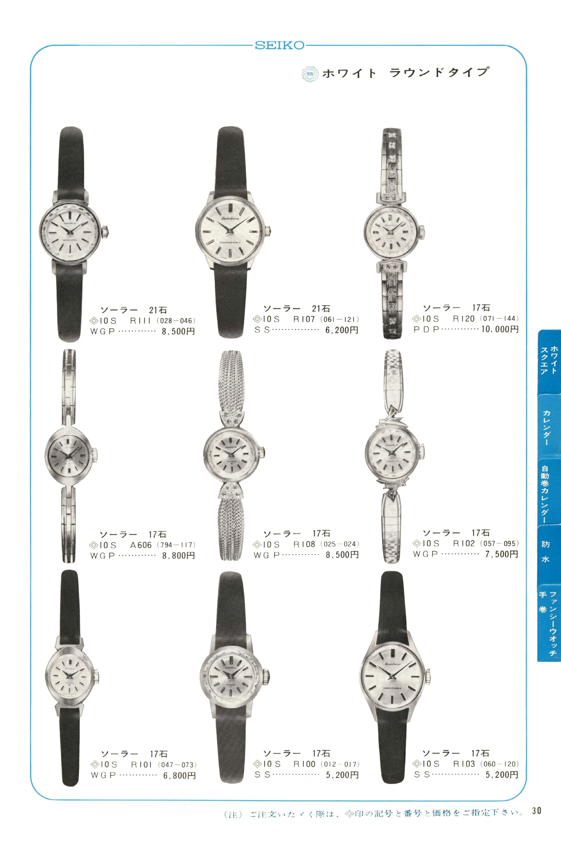 Seiko 1968, Scan page 31. Use the selection controls to identify a watch.