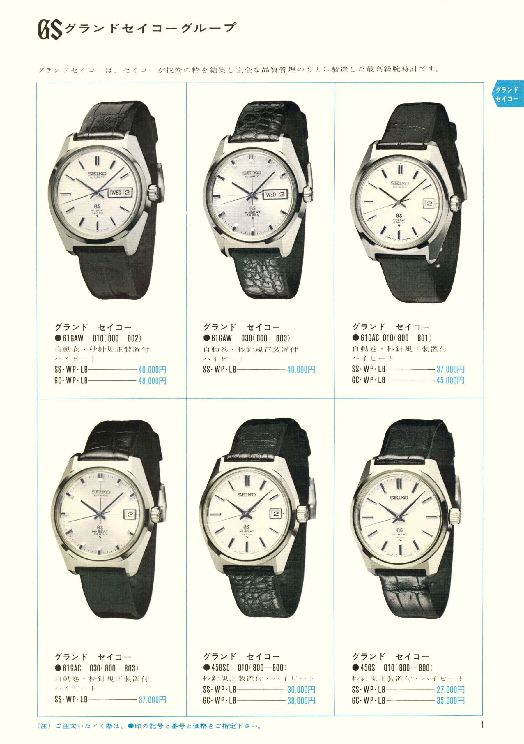 Seiko 1969, Scan page 3. Use the selection controls to identify a watch.