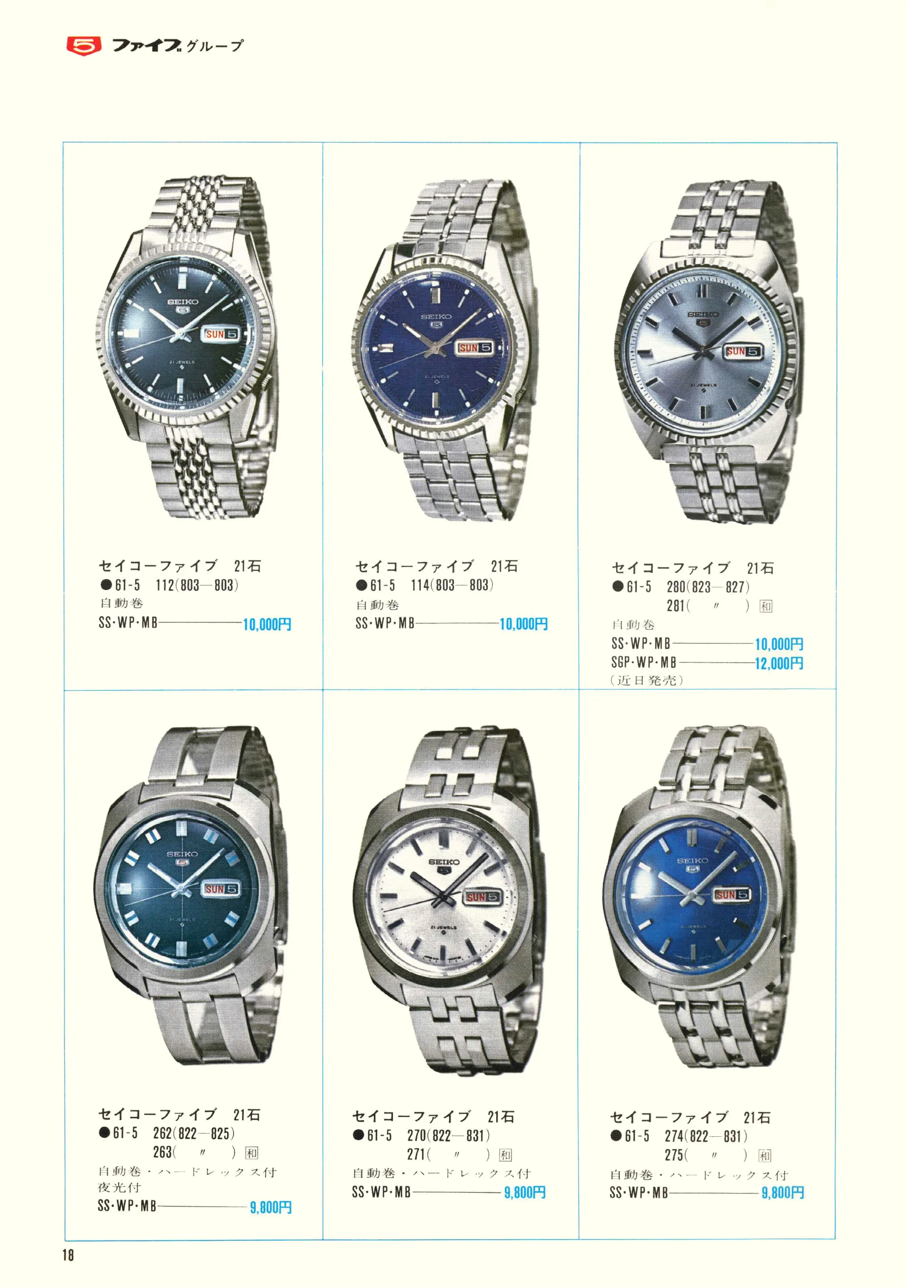 Seiko 1969, Scan page 20. Use the selection controls to identify a watch.