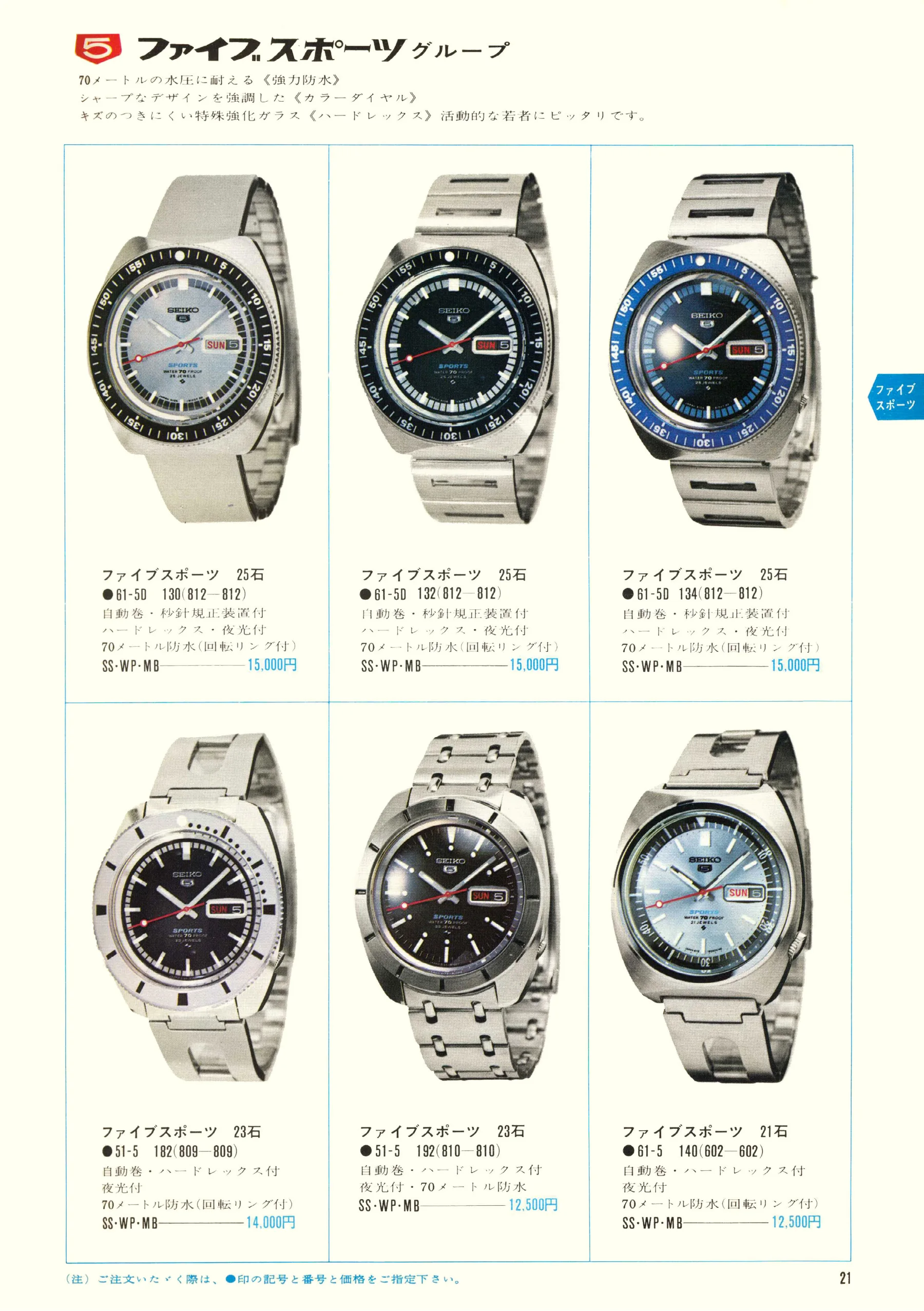 Seiko 1969, Scan page 23. Use the selection controls to identify a watch.