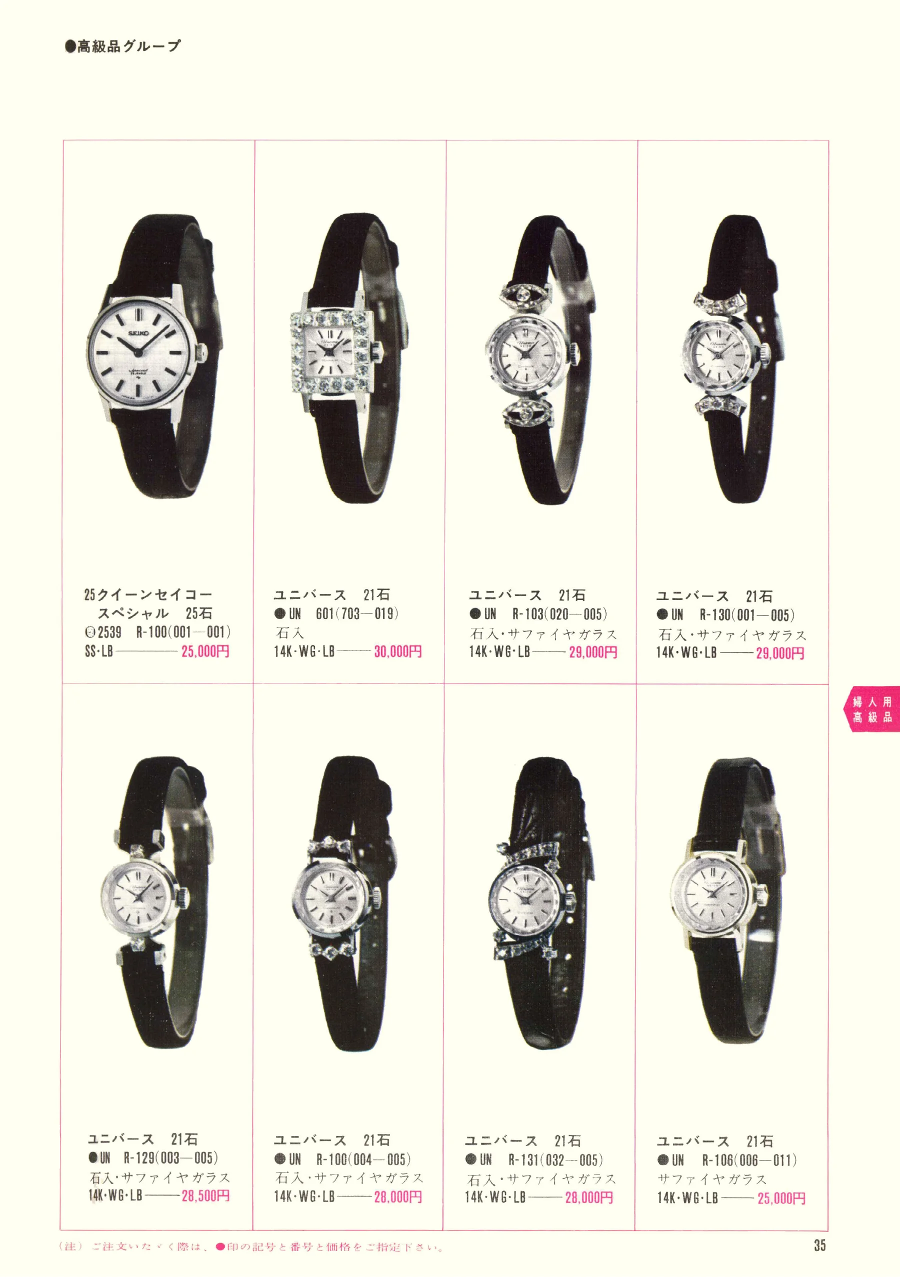 Seiko 1969, Scan page 37. Use the selection controls to identify a watch.