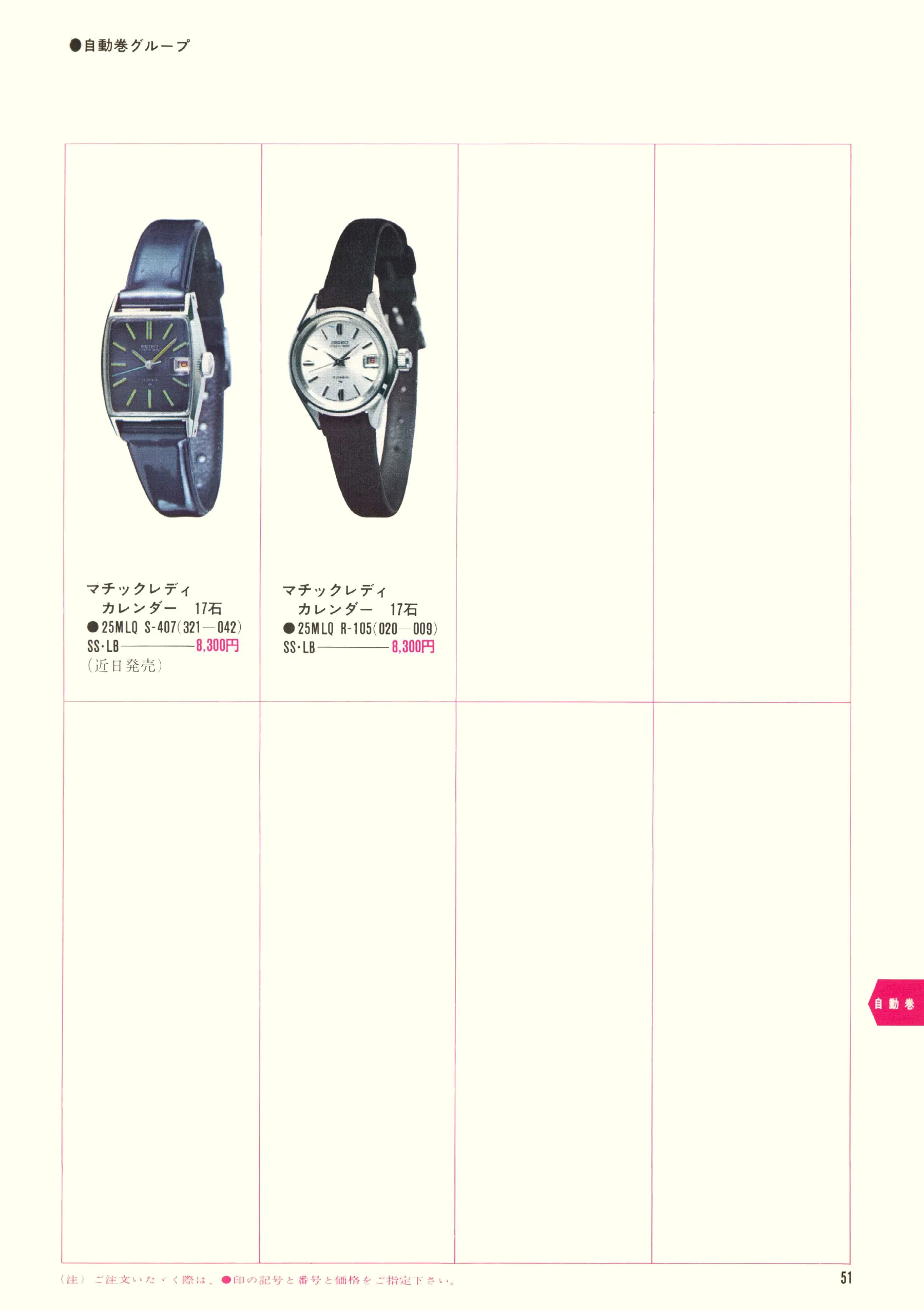 Seiko 1969, Scan page 53. Use the selection controls to identify a watch.