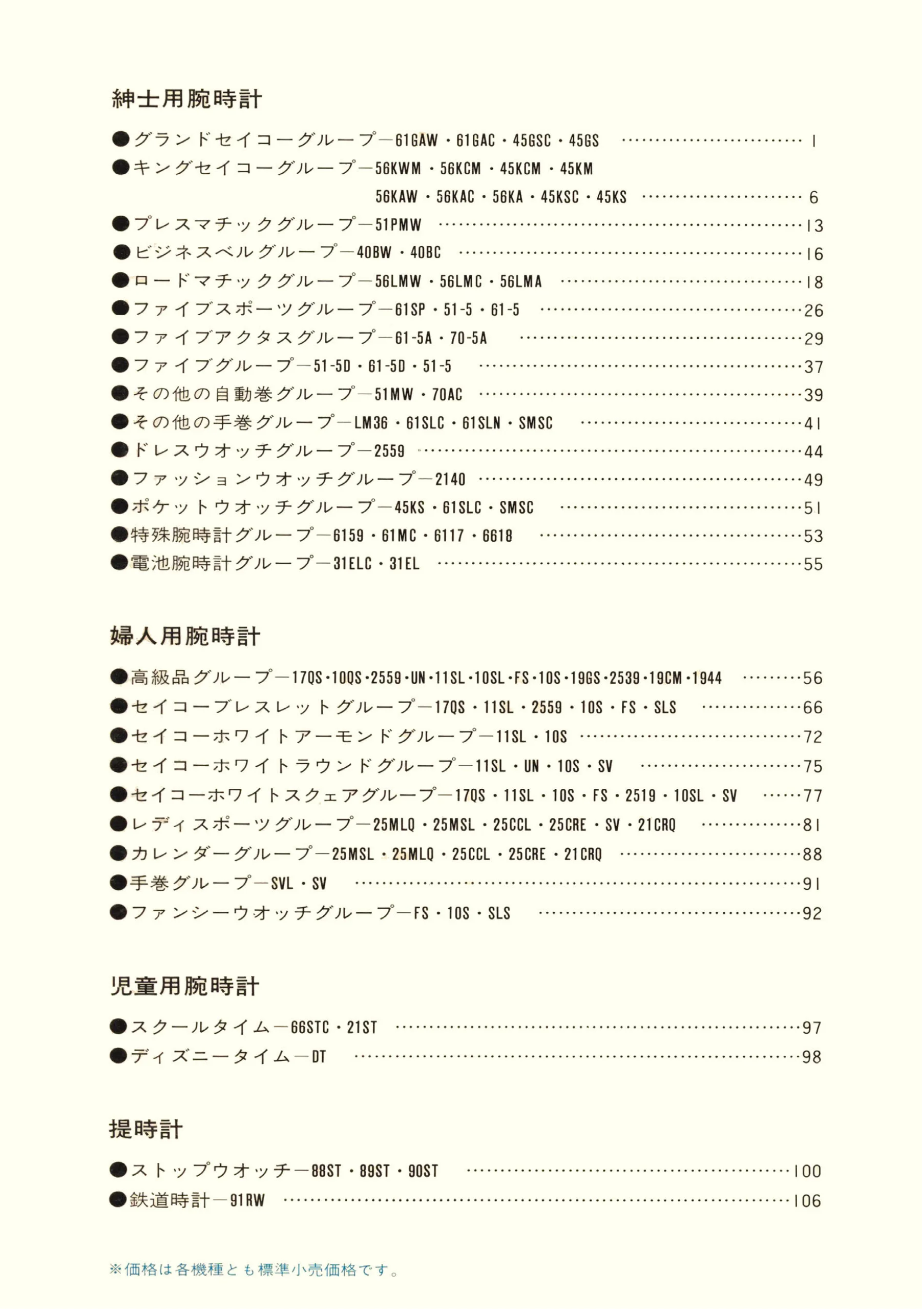 Seiko 1970, Scan page 2. Use the selection controls to identify a watch.