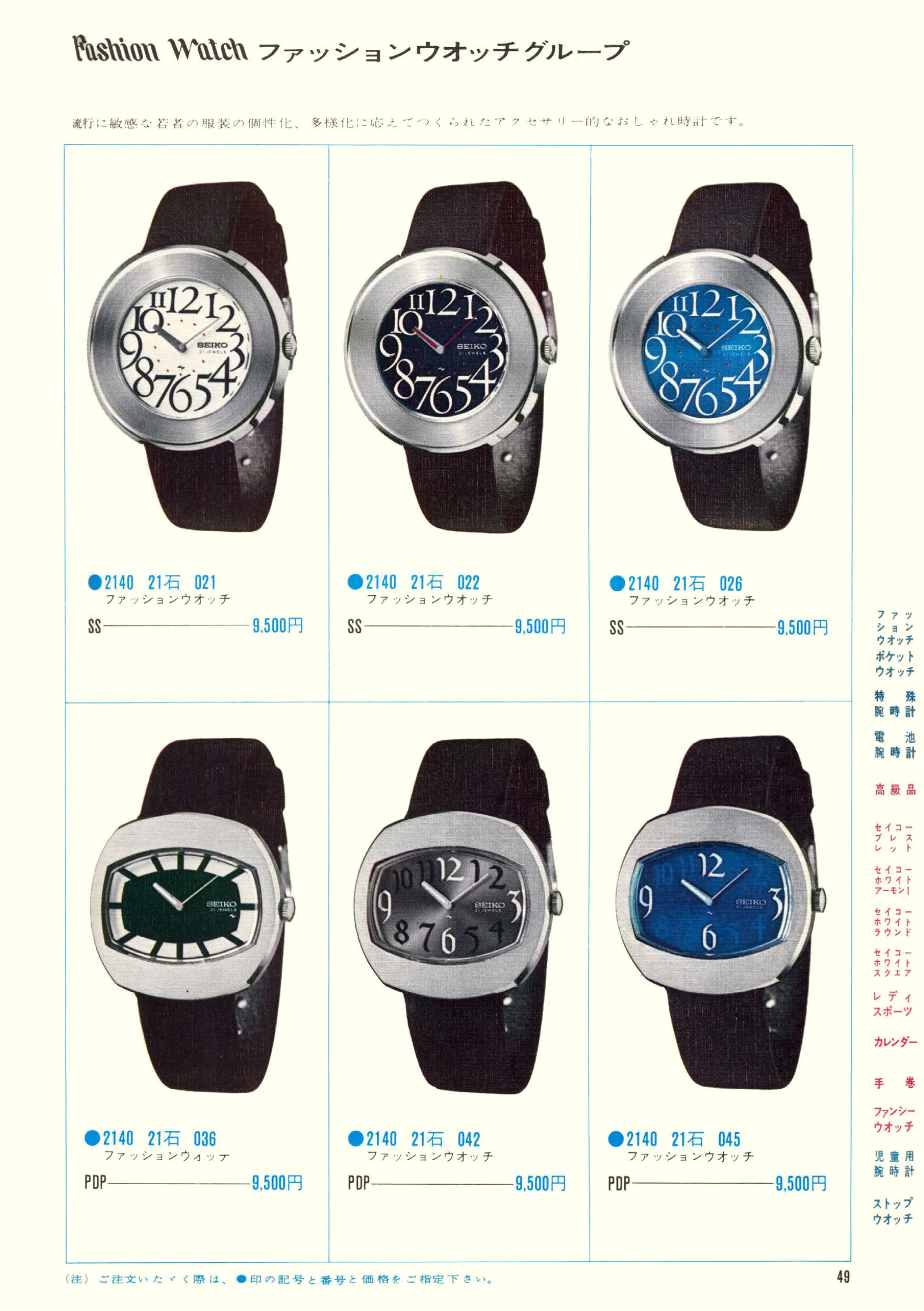 Seiko 1970, Scan page 51. Use the selection controls to identify a watch.
