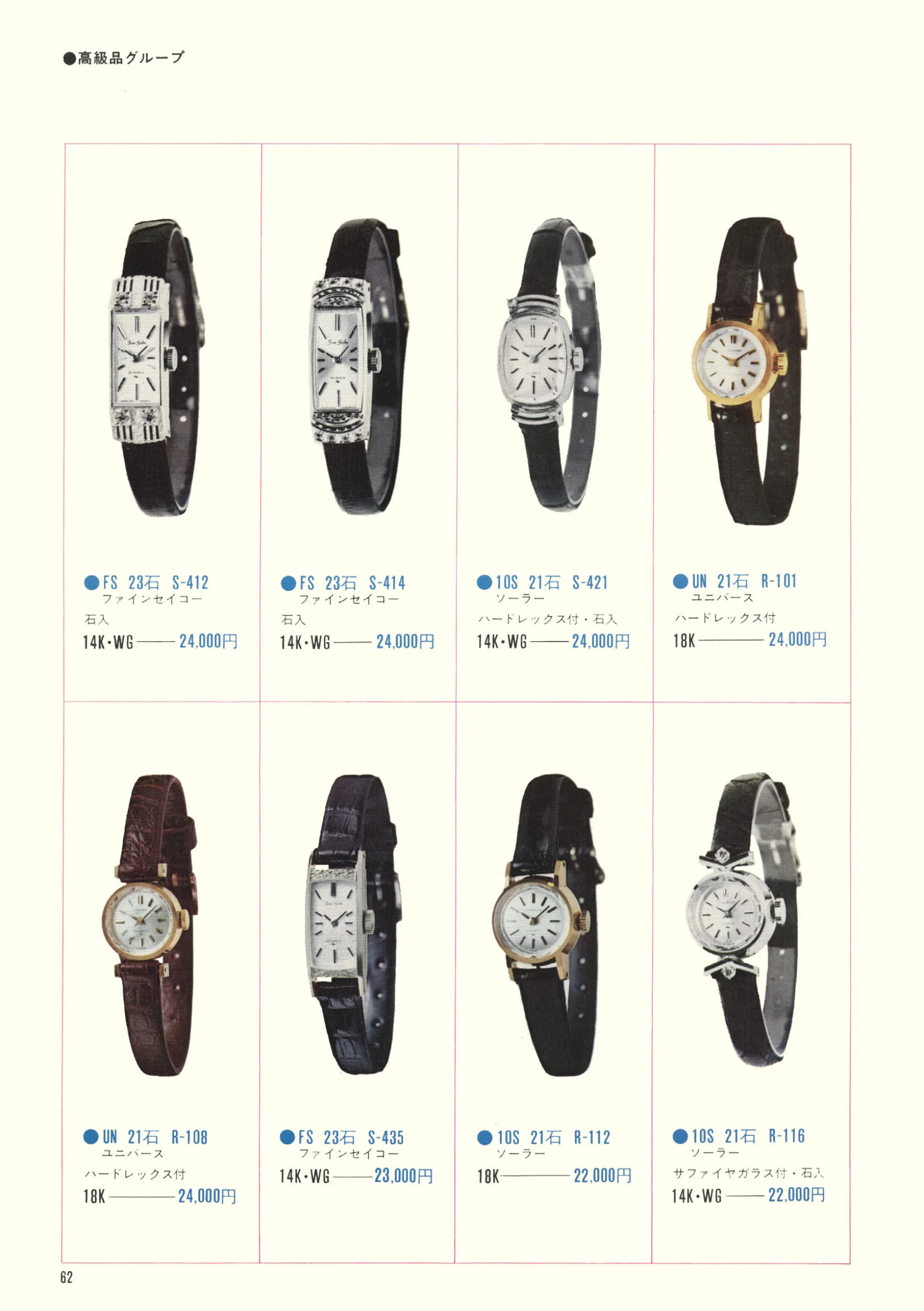 Seiko 1970, Scan page 64. Use the selection controls to identify a watch.