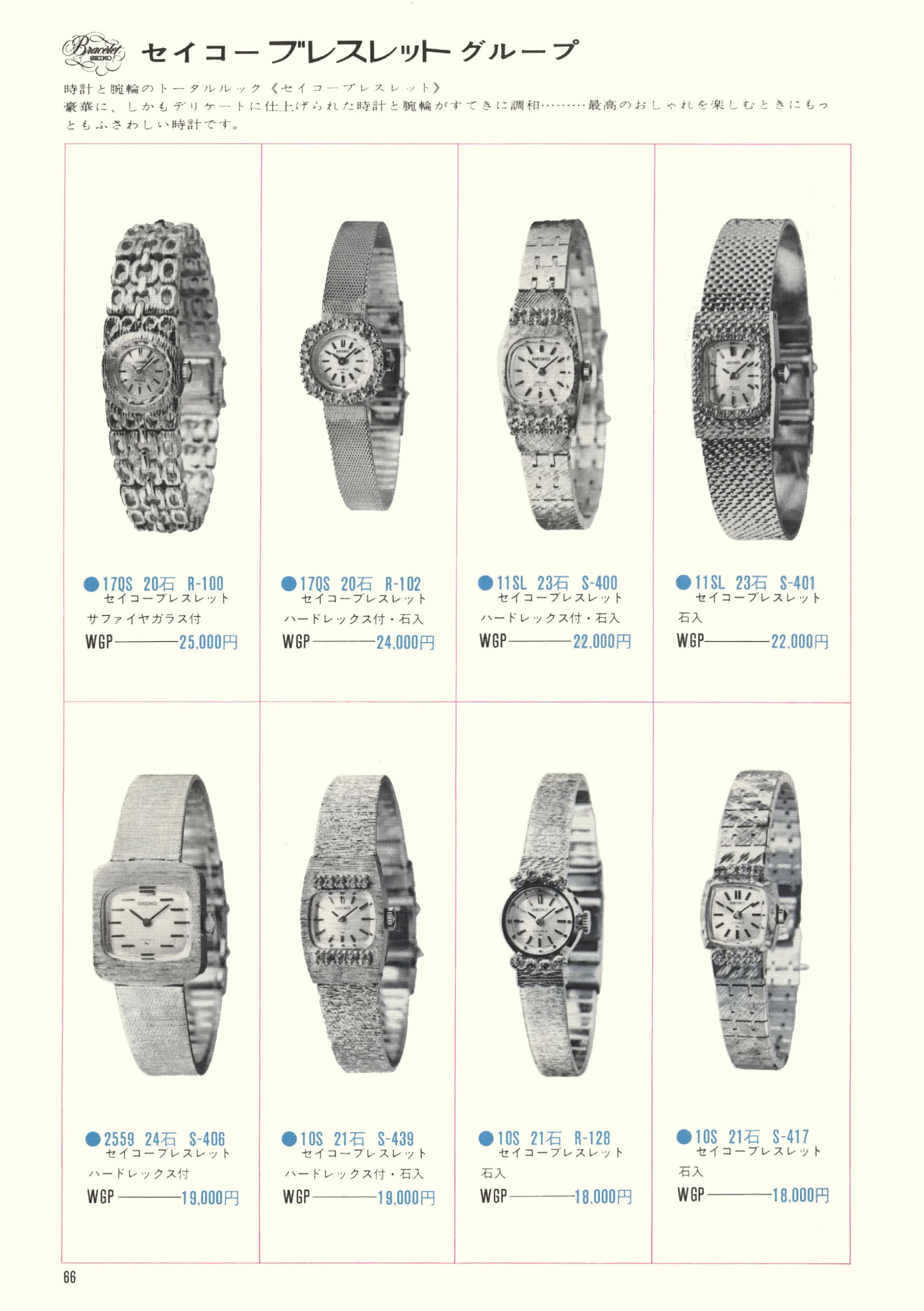 Seiko 1970, Scan page 68. Use the selection controls to identify a watch.