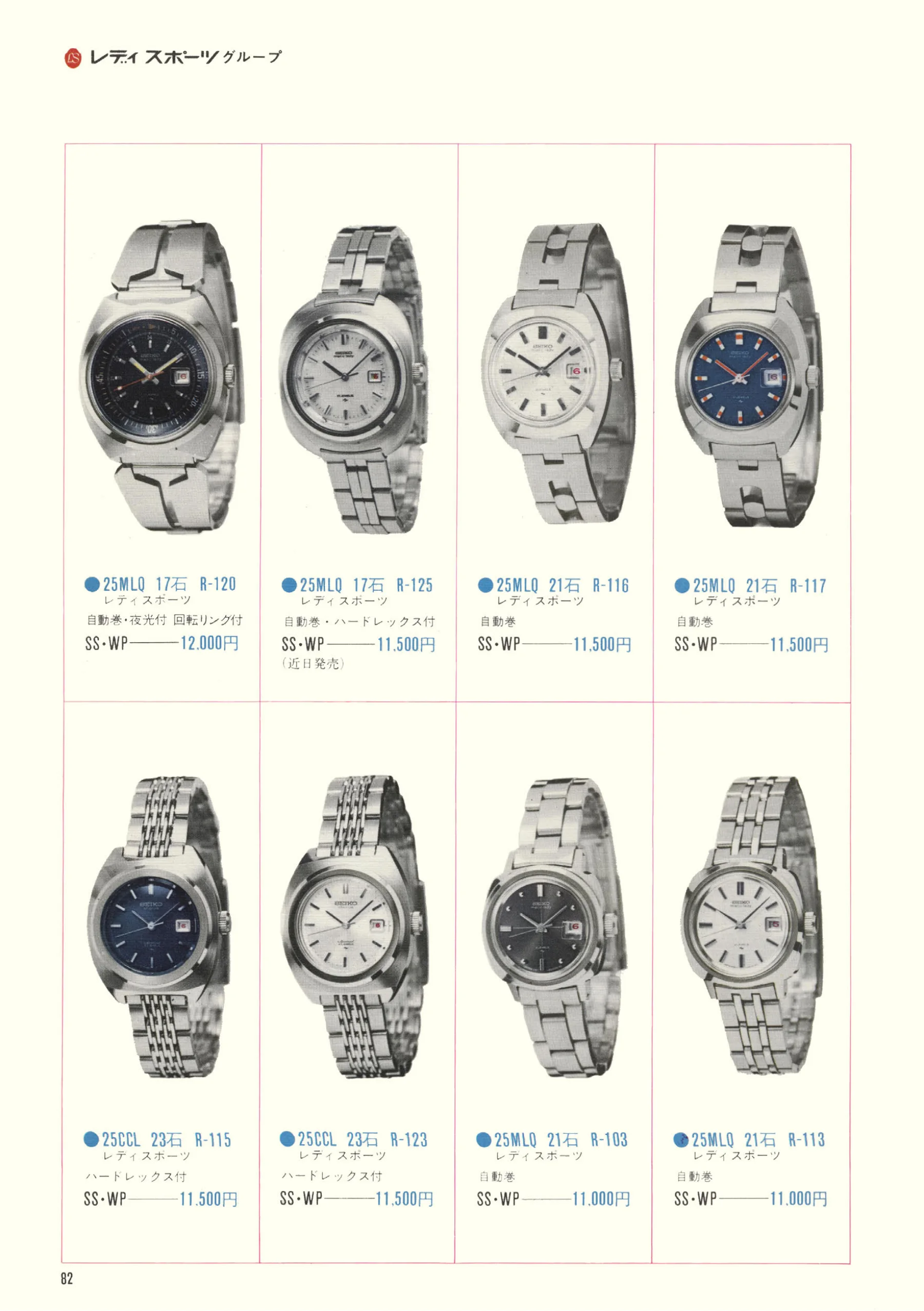 Seiko 1970, Scan page 84. Use the selection controls to identify a watch.