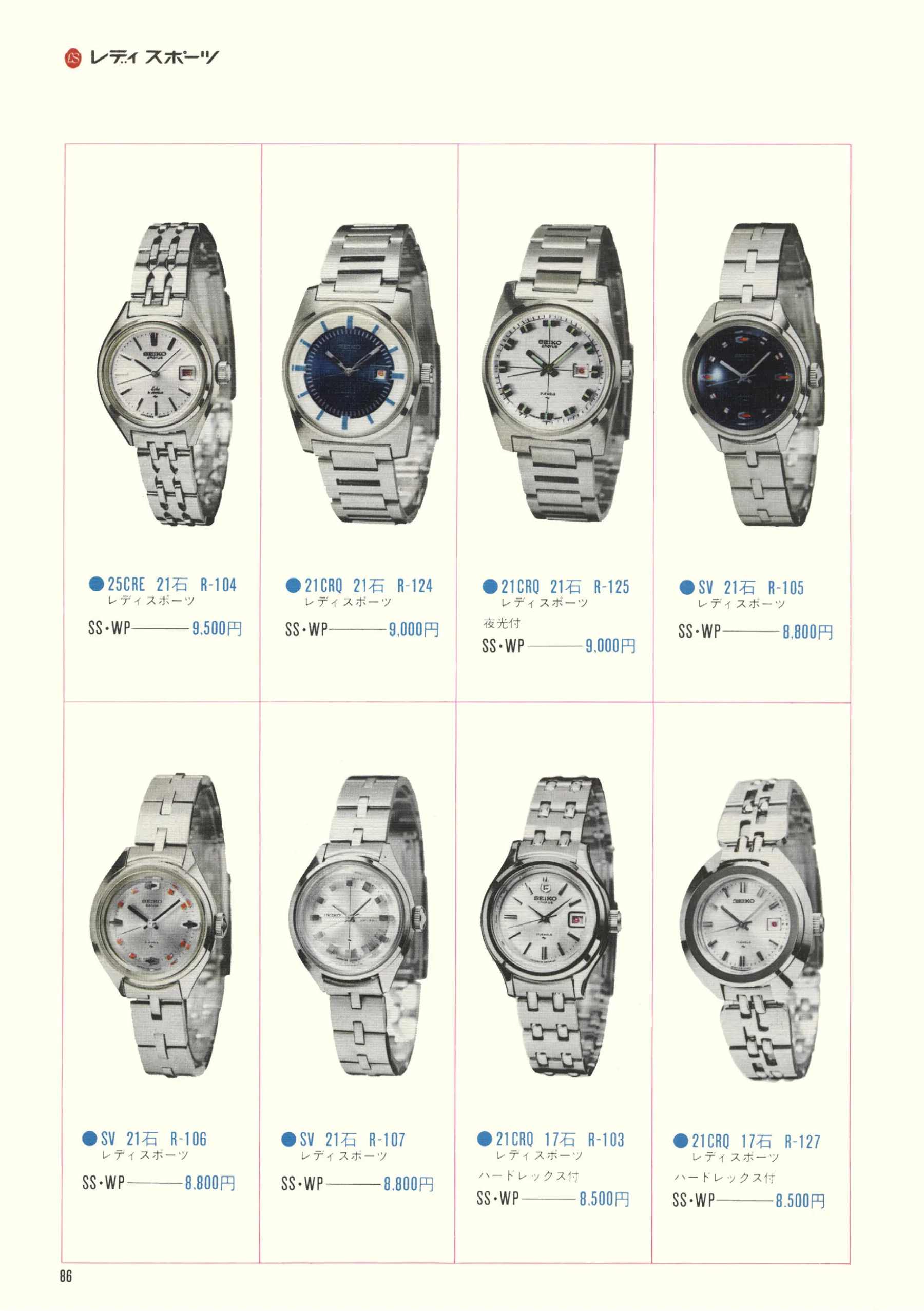 Seiko 1970, Scan page 88. Use the selection controls to identify a watch.