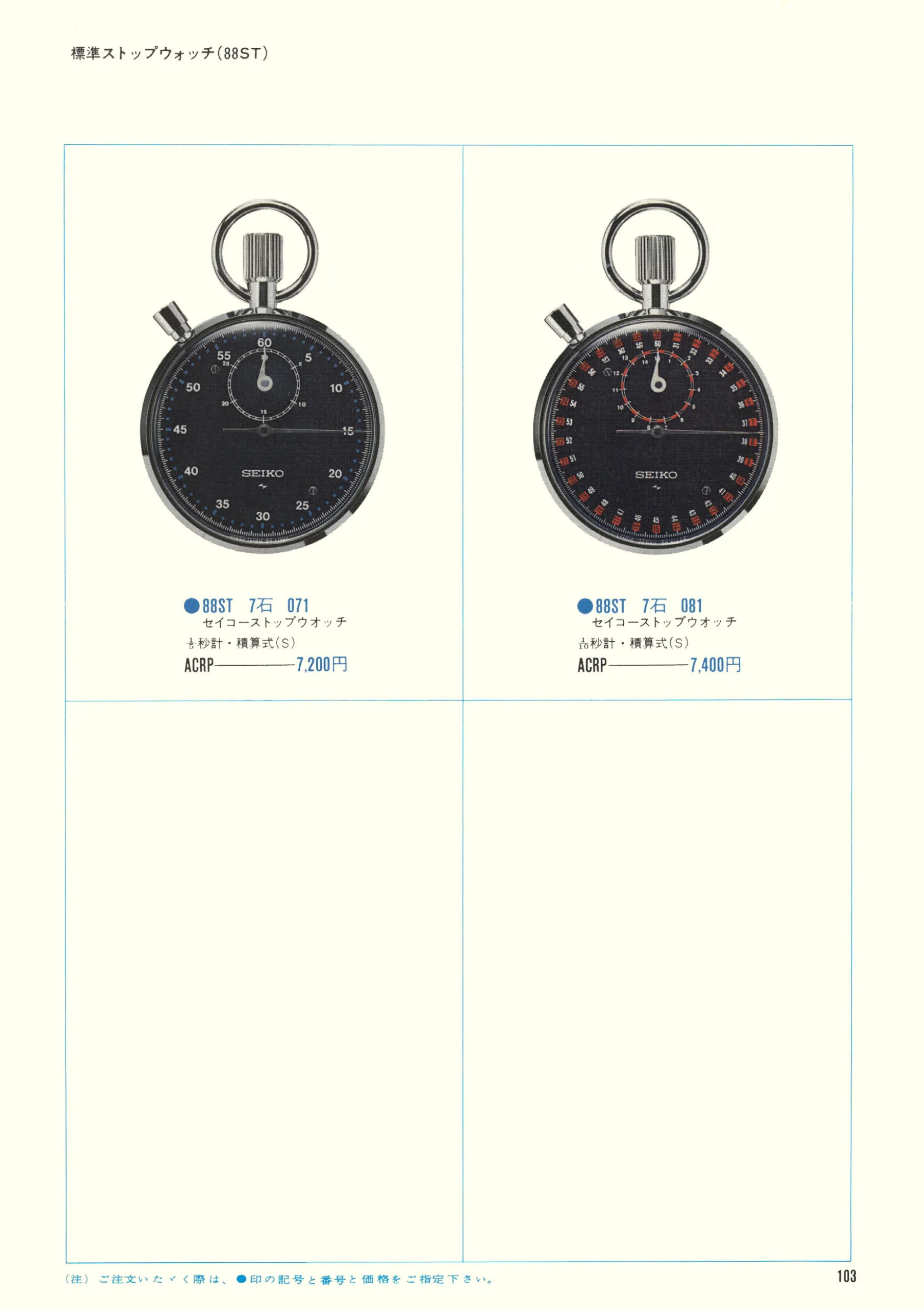 Seiko 1970, Scan page 105. Use the selection controls to identify a watch.