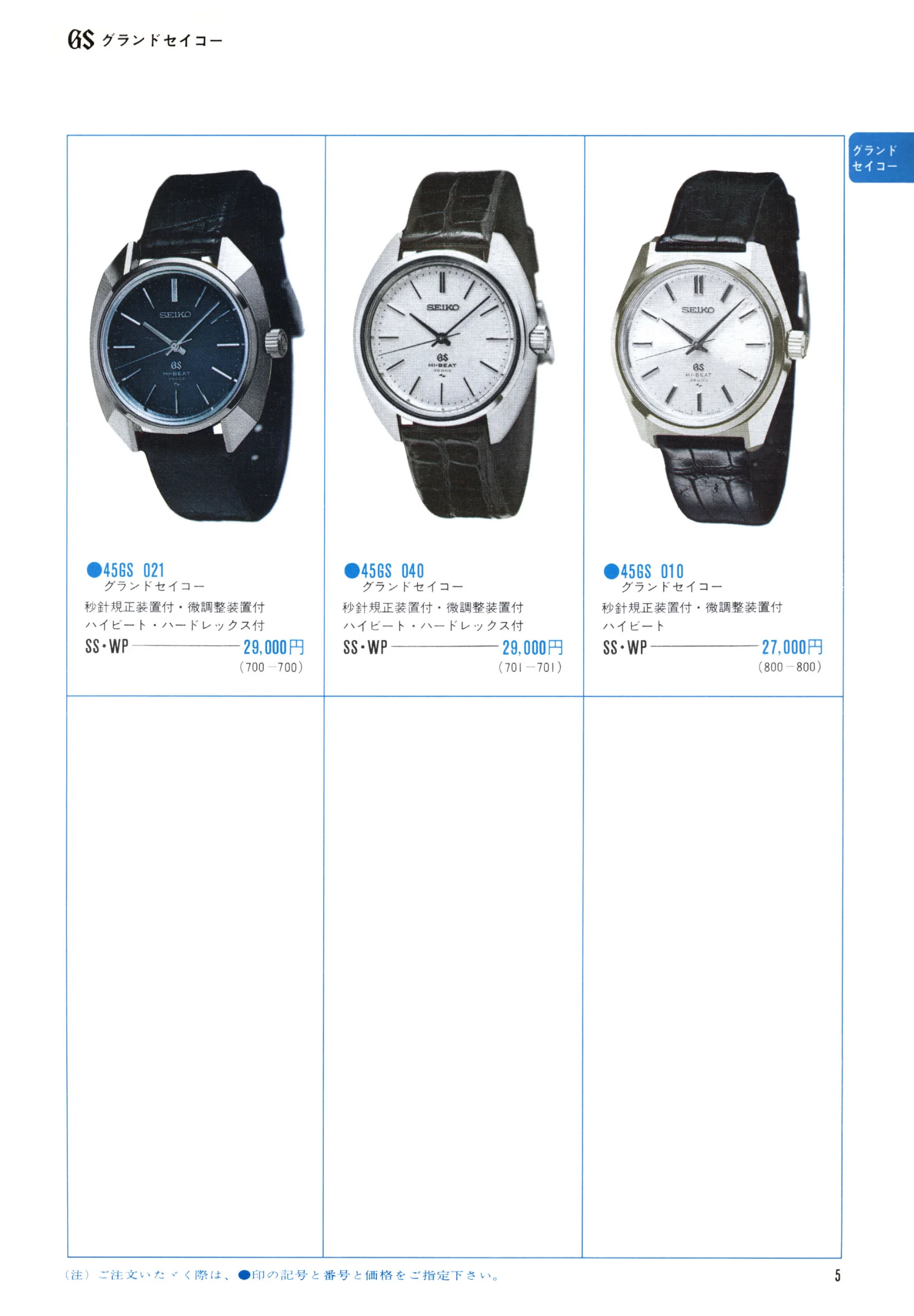 Seiko 1971, Scan page 7. Use the selection controls to identify a watch.