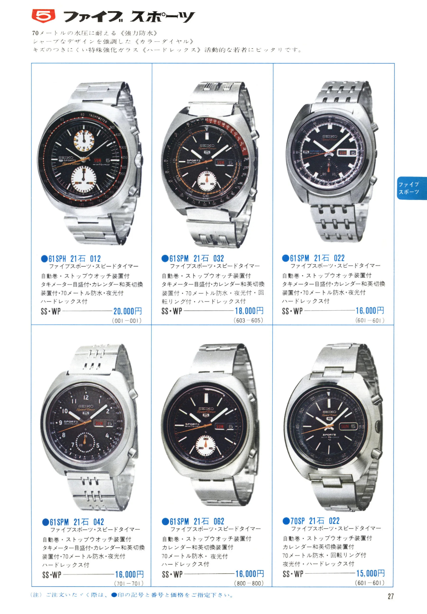 Seiko 1971, Scan page 29. Use the selection controls to identify a watch.