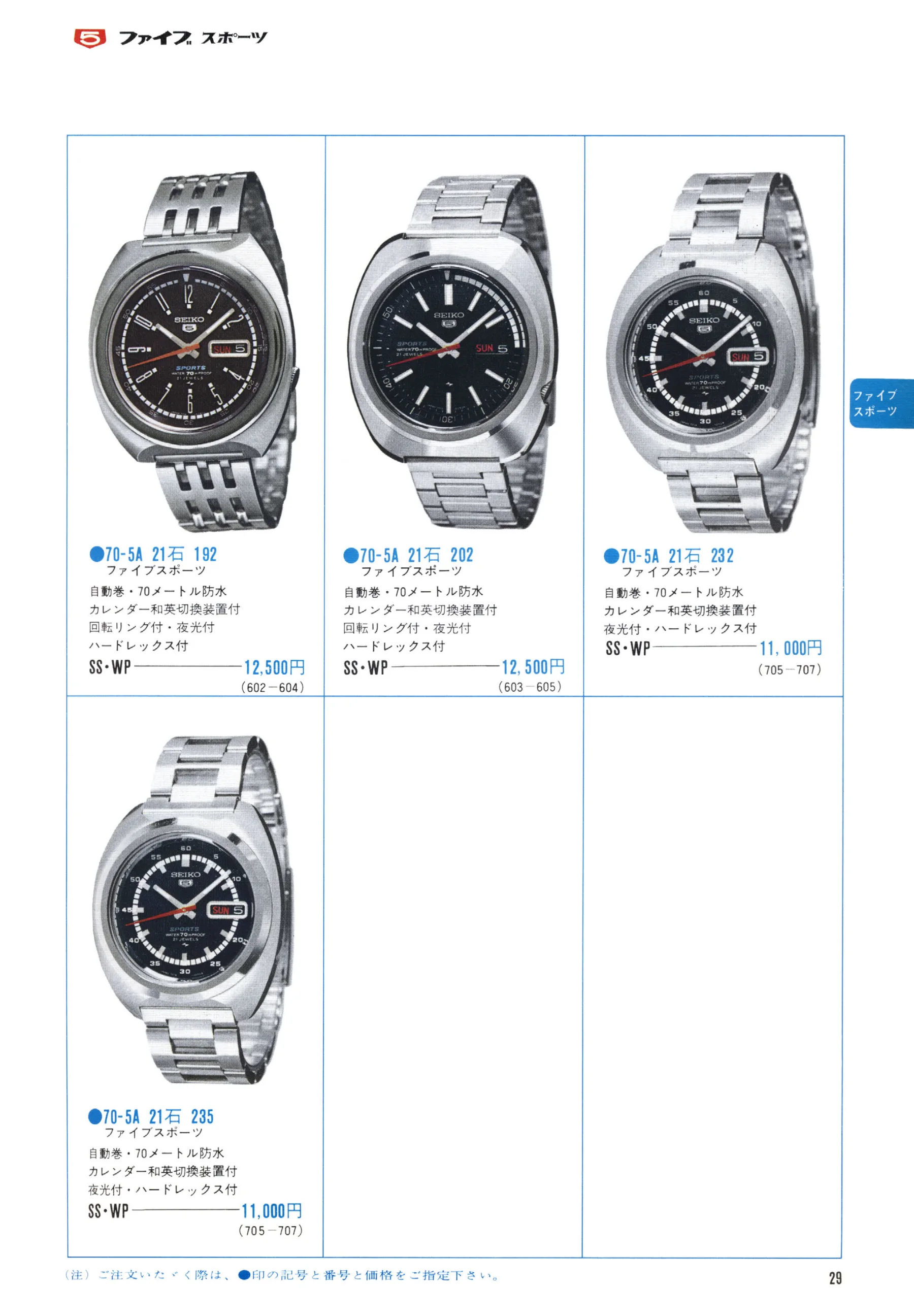 Seiko 1971, Scan page 31. Use the selection controls to identify a watch.