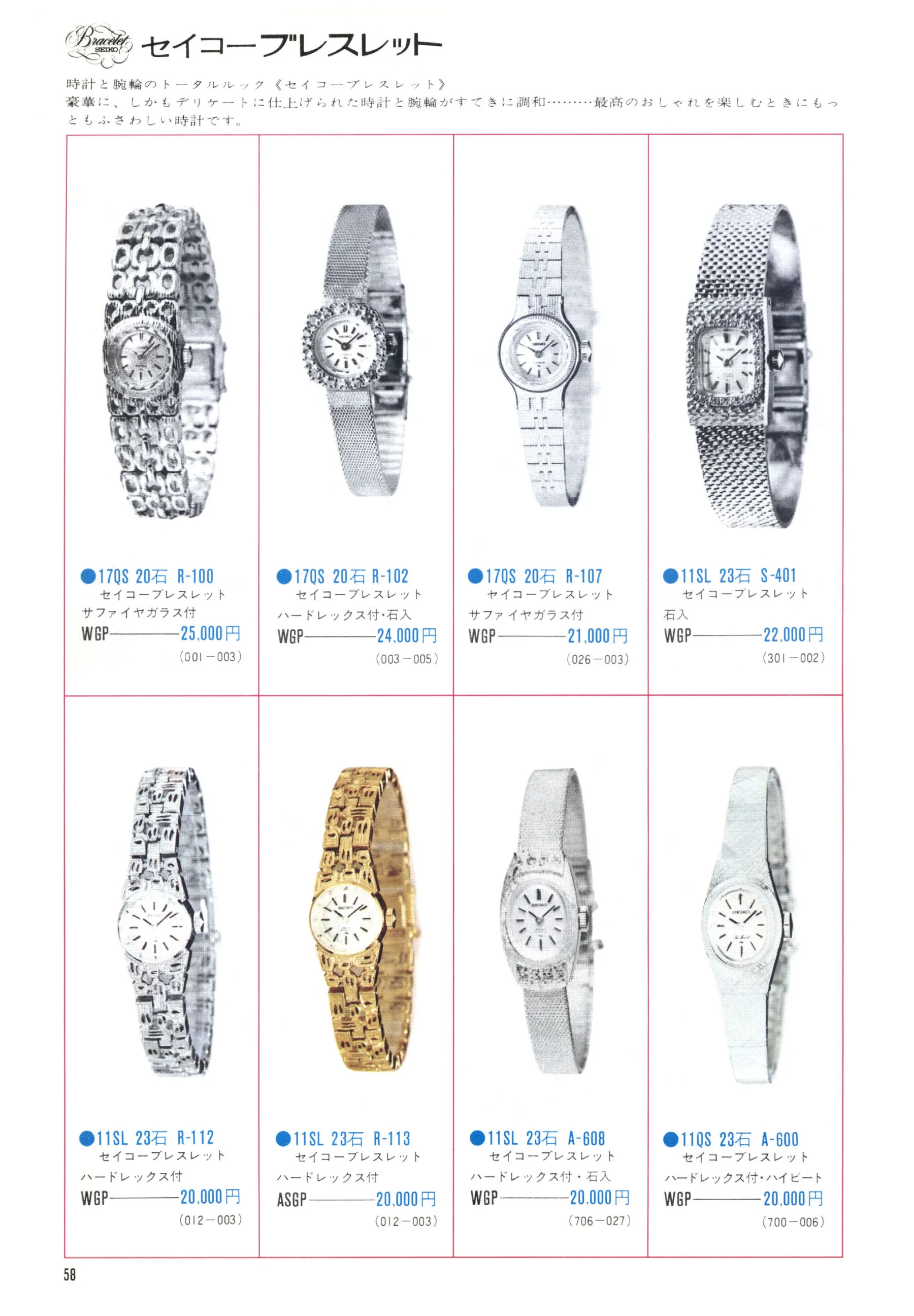 Seiko 1971, Scan page 60. Use the selection controls to identify a watch.