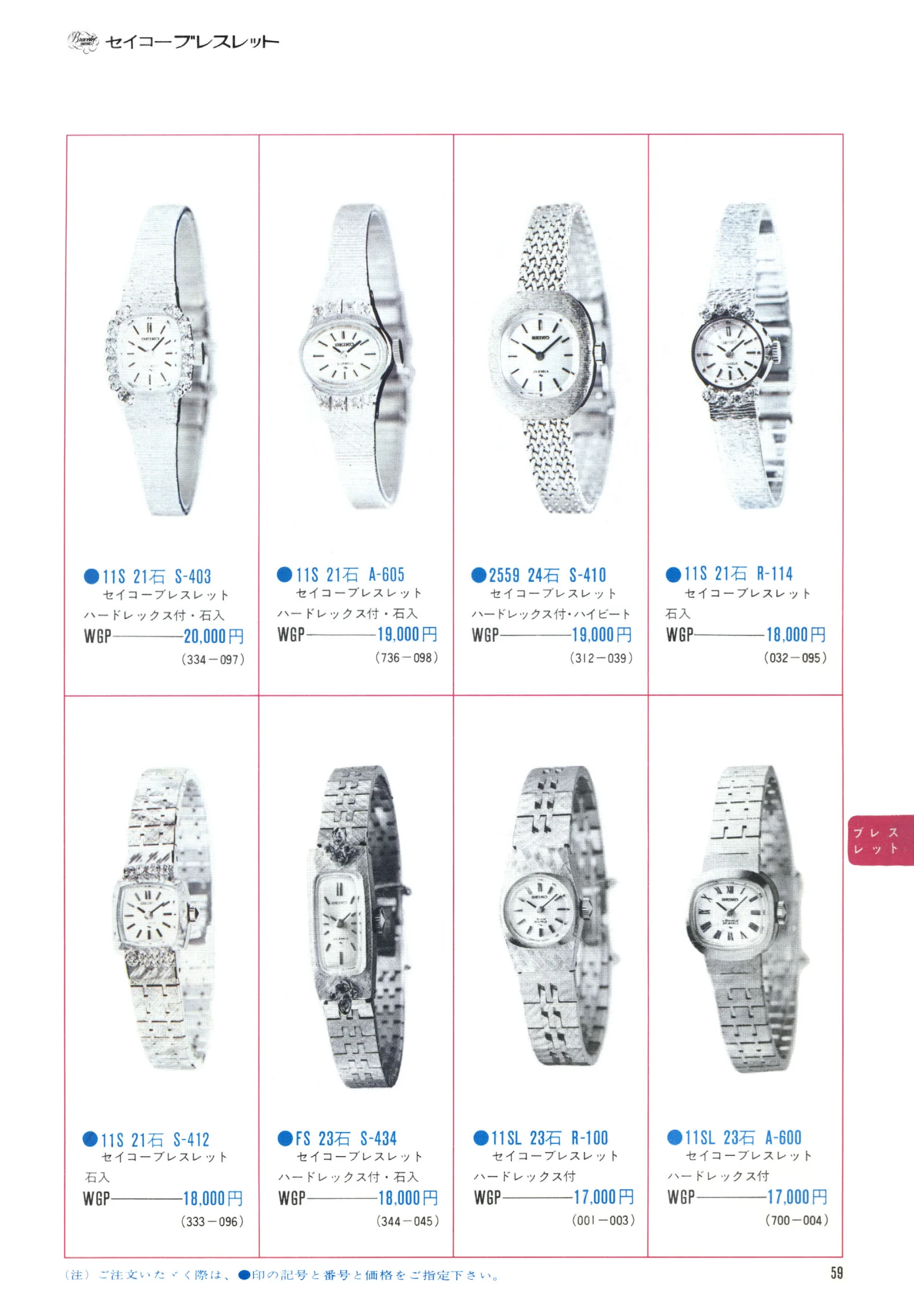 Seiko 1971, Scan page 61. Use the selection controls to identify a watch.