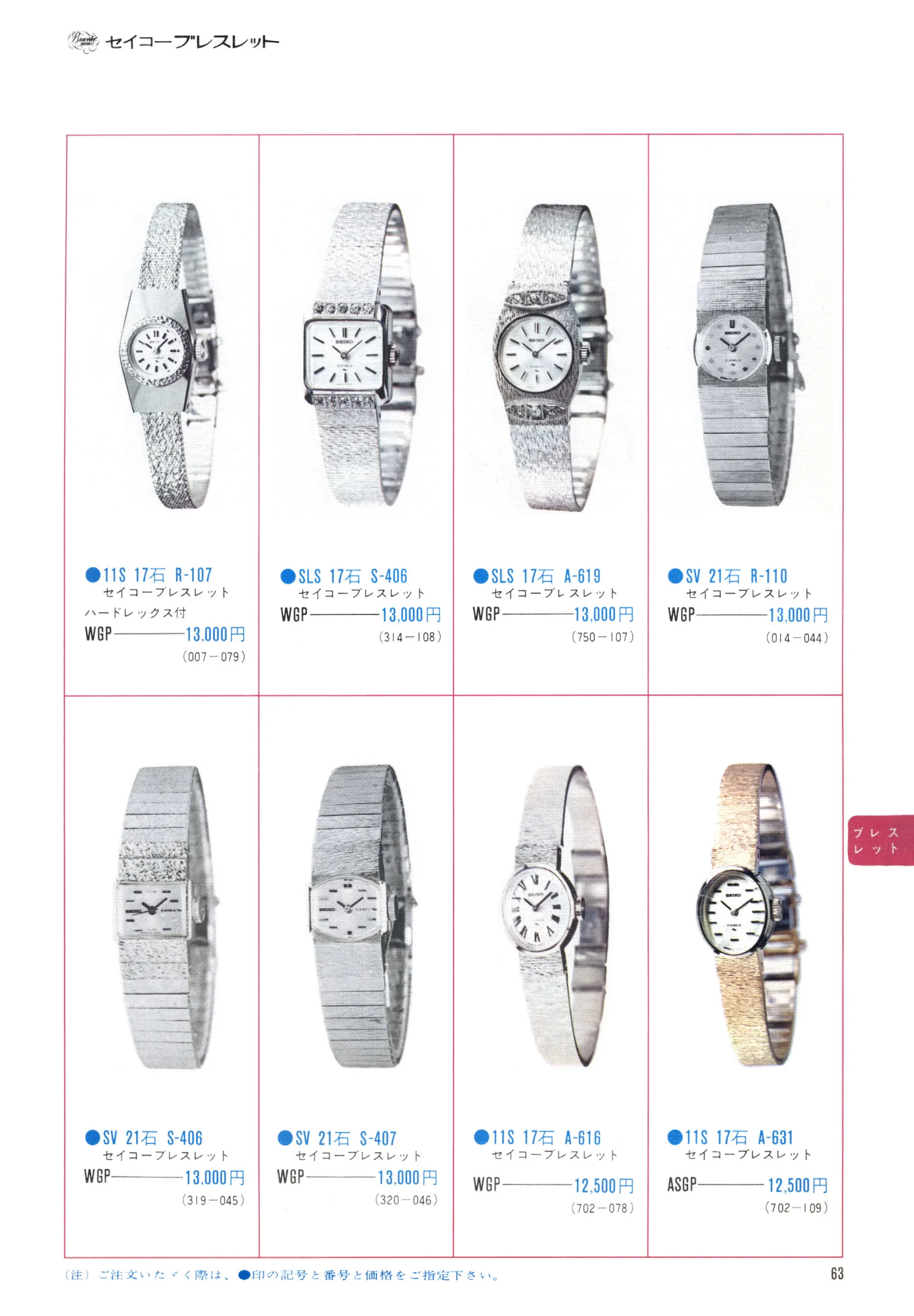 Seiko 1971, Scan page 65. Use the selection controls to identify a watch.