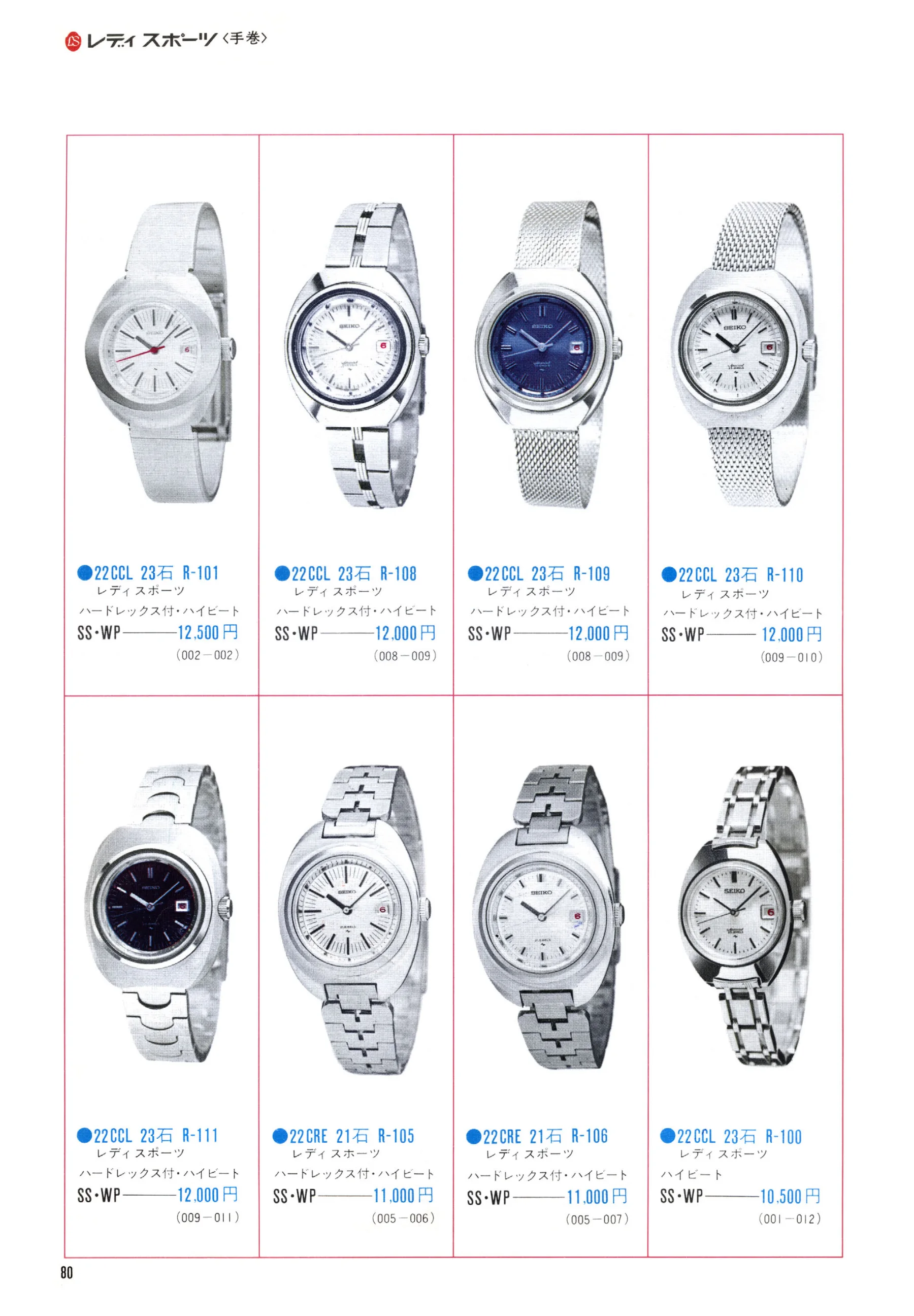 Seiko 1971, Scan page 82. Use the selection controls to identify a watch.
