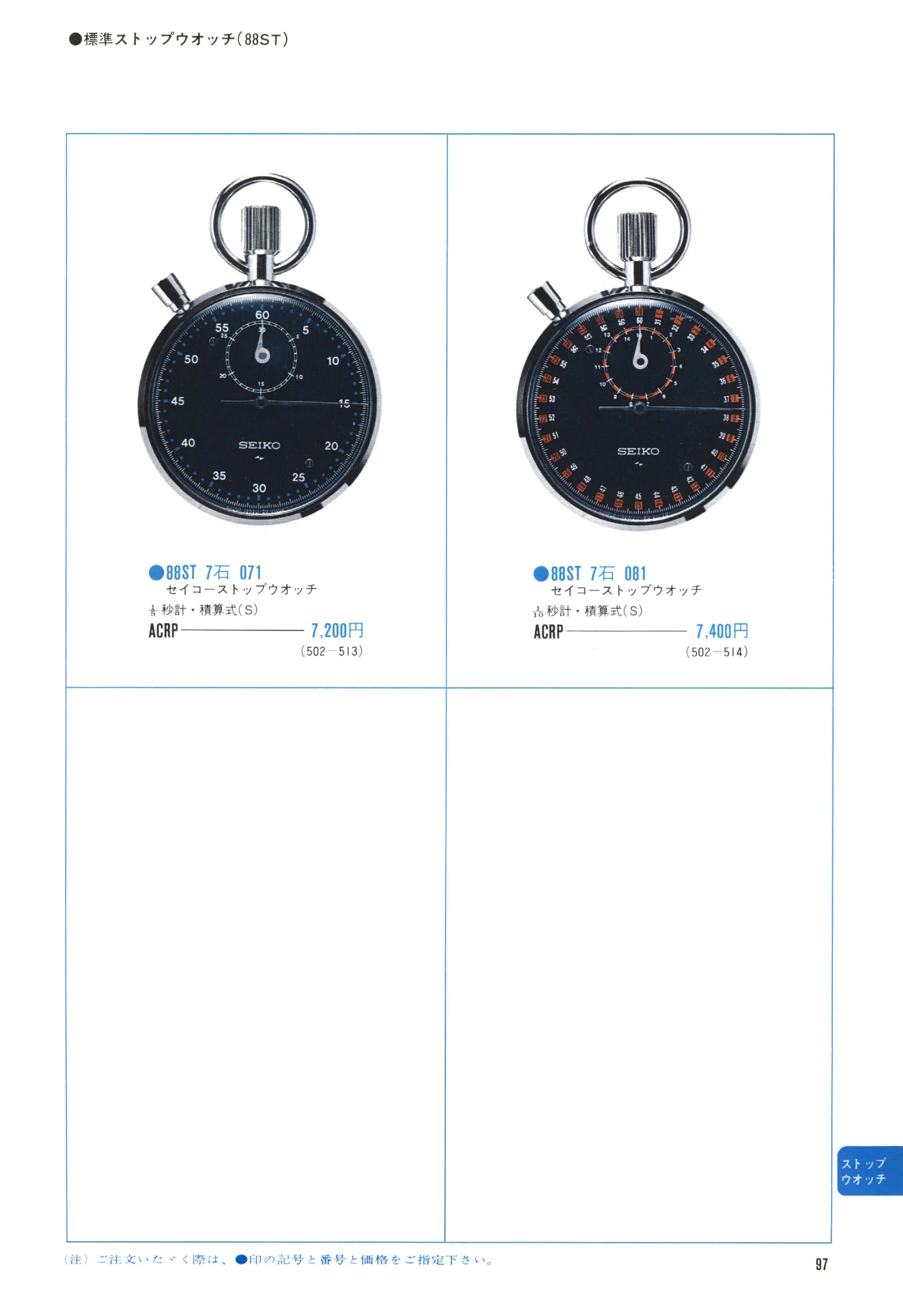 Seiko 1971, Scan page 99. Use the selection controls to identify a watch.
