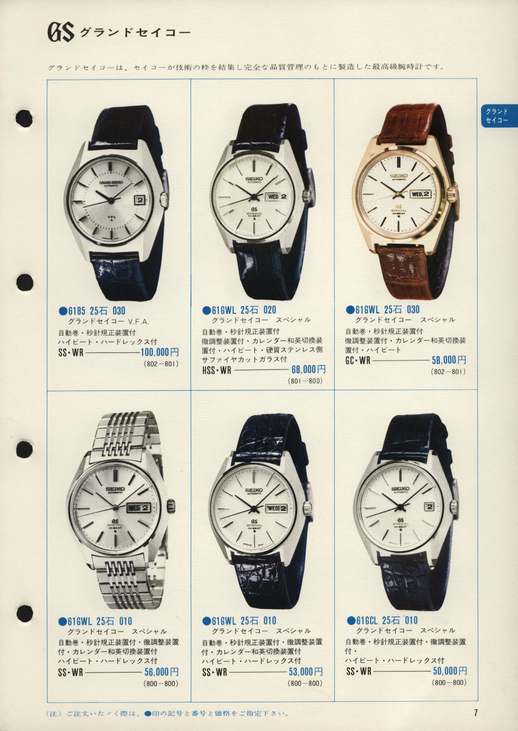 Seiko 1972, Scan page 10. Use the selection controls to identify a watch.