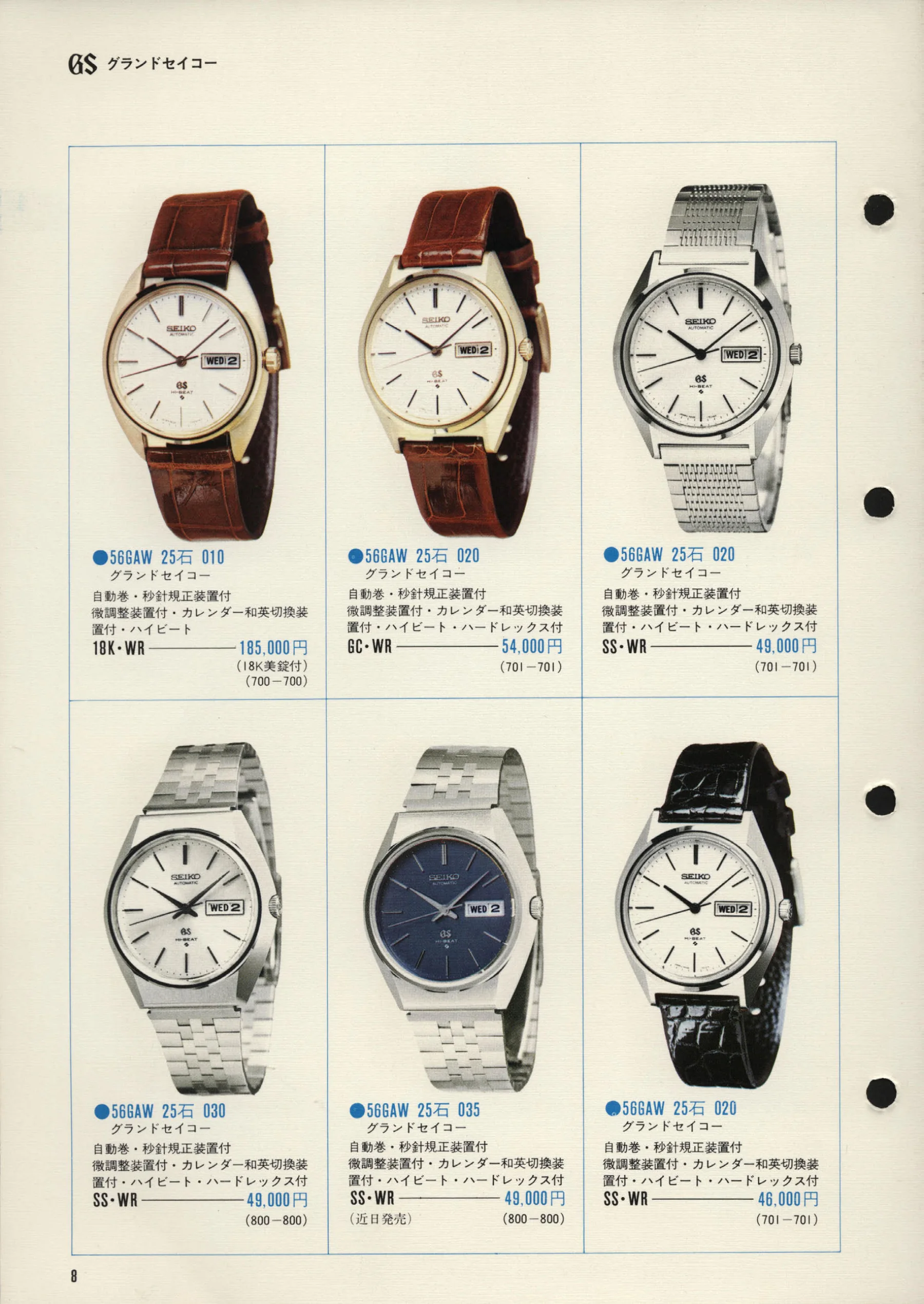 Seiko 1972, Scan page 11. Use the selection controls to identify a watch.
