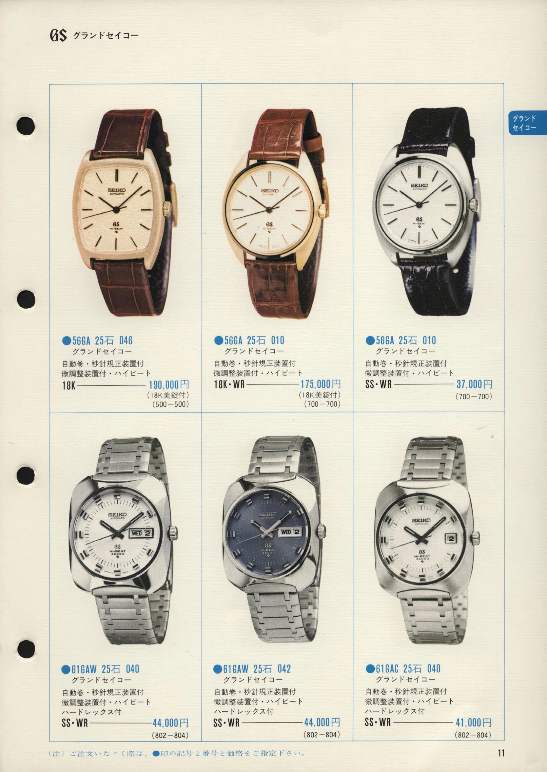 Seiko 1972, Scan page 14. Use the selection controls to identify a watch.
