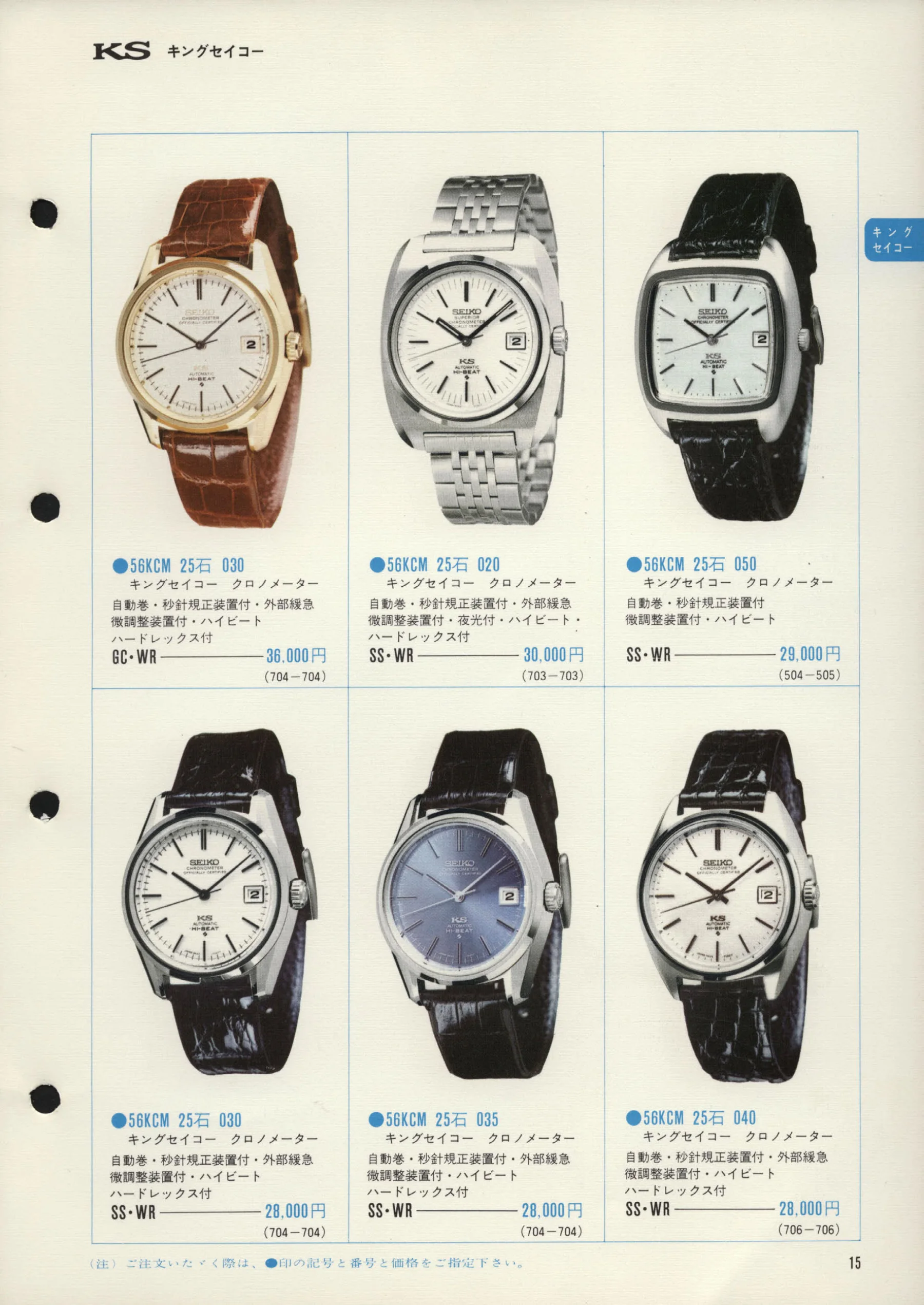 Seiko 1972, Scan page 18. Use the selection controls to identify a watch.