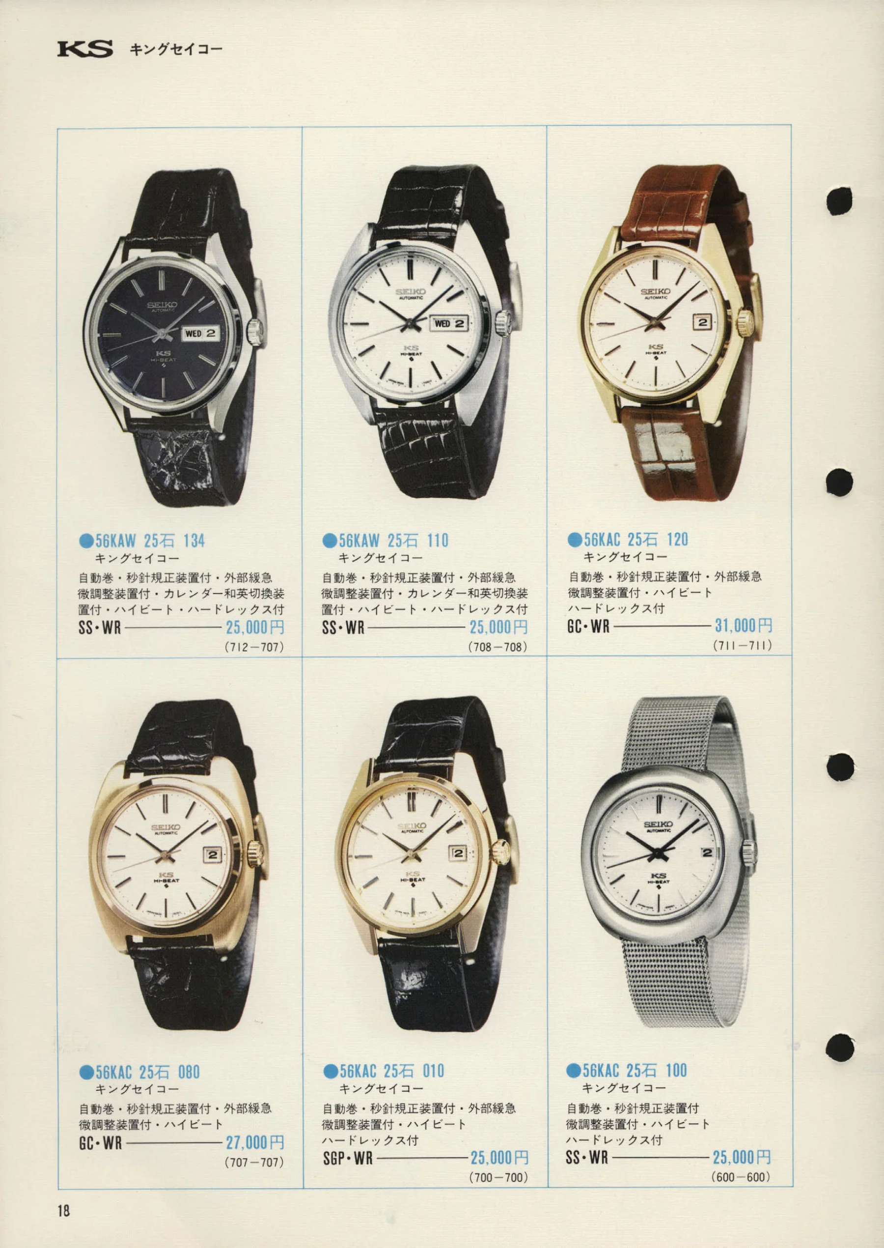 Seiko 1972, Scan page 21. Use the selection controls to identify a watch.