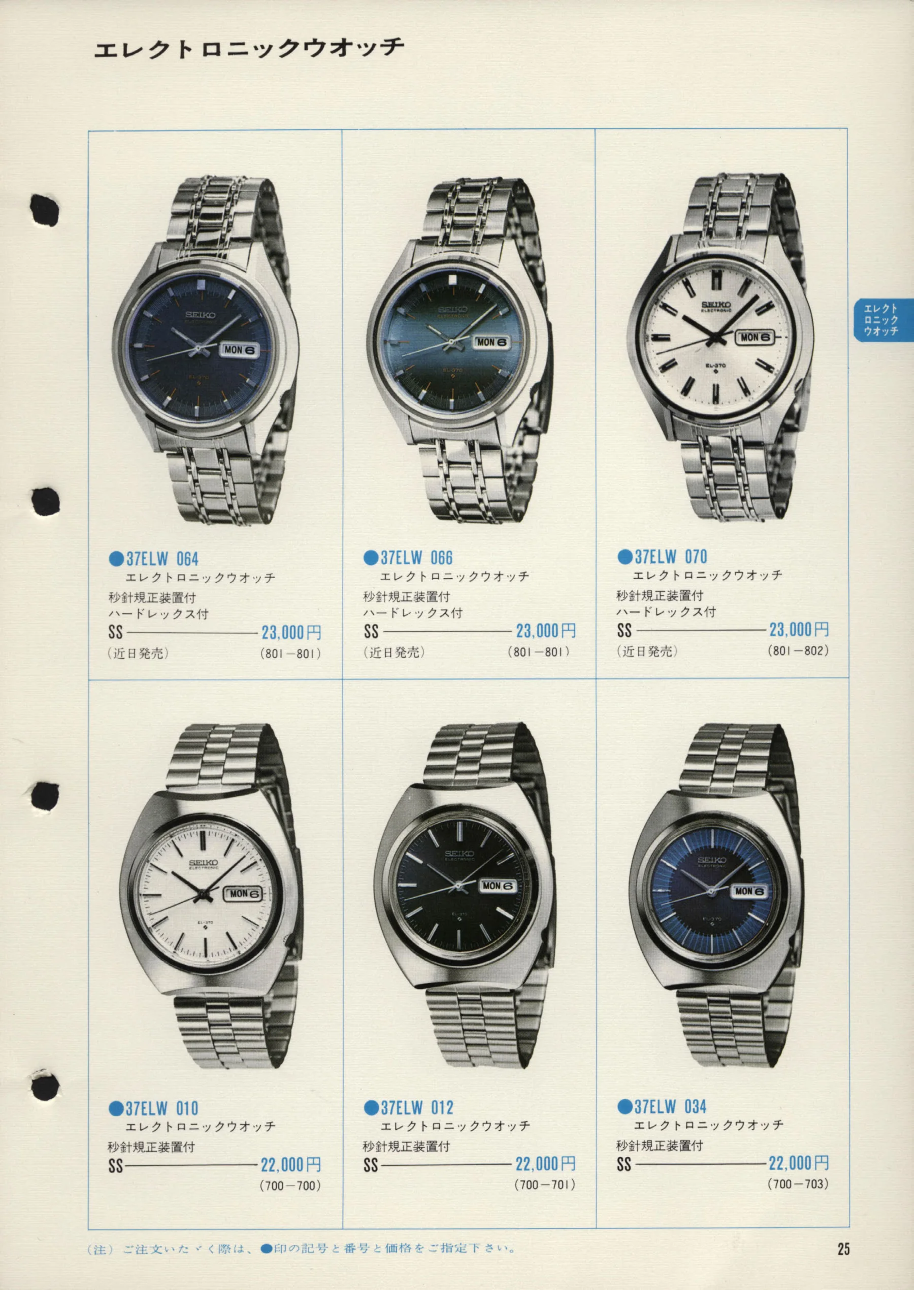 Seiko 1972, Scan page 28. Use the selection controls to identify a watch.