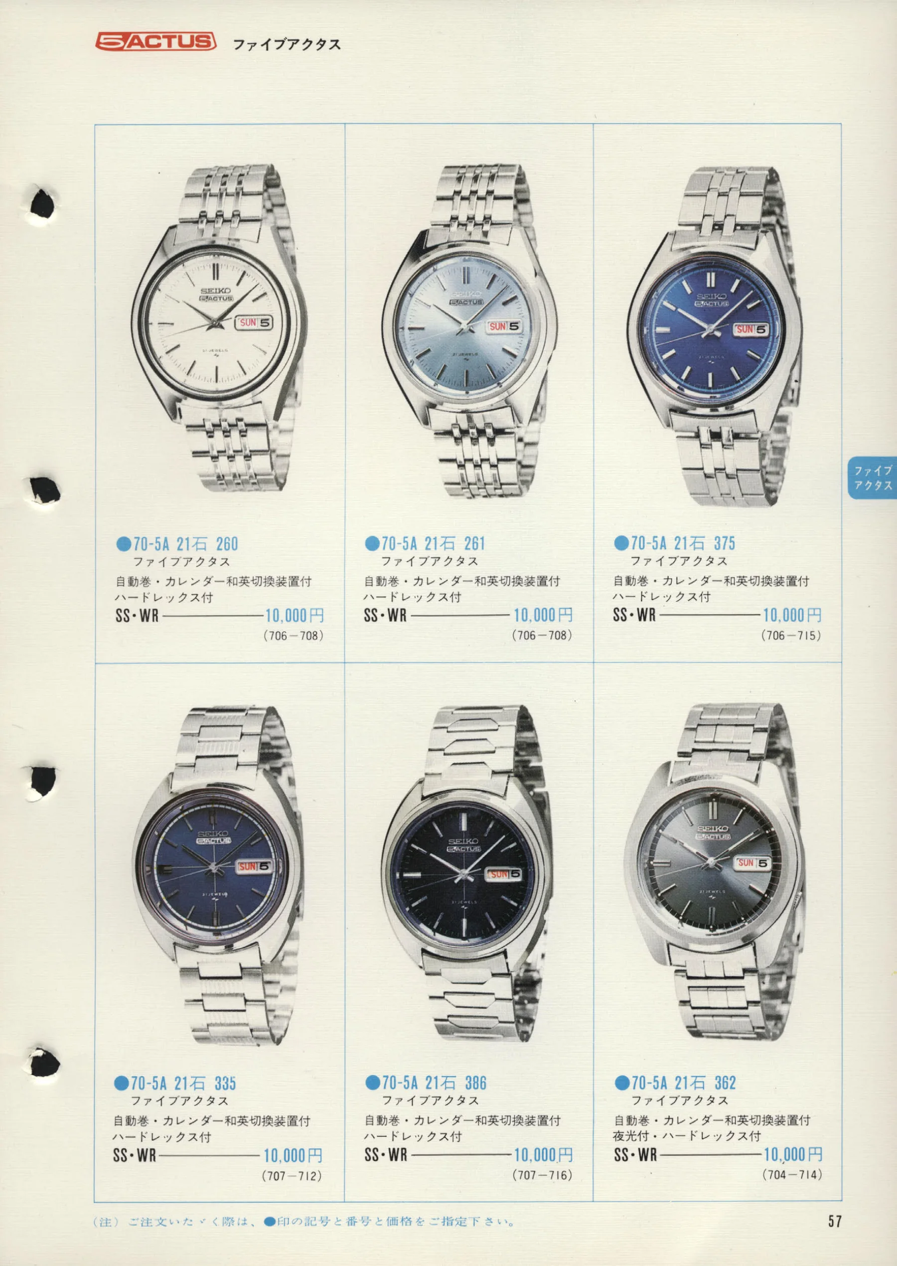 Seiko 1972, Scan page 60. Use the selection controls to identify a watch.
