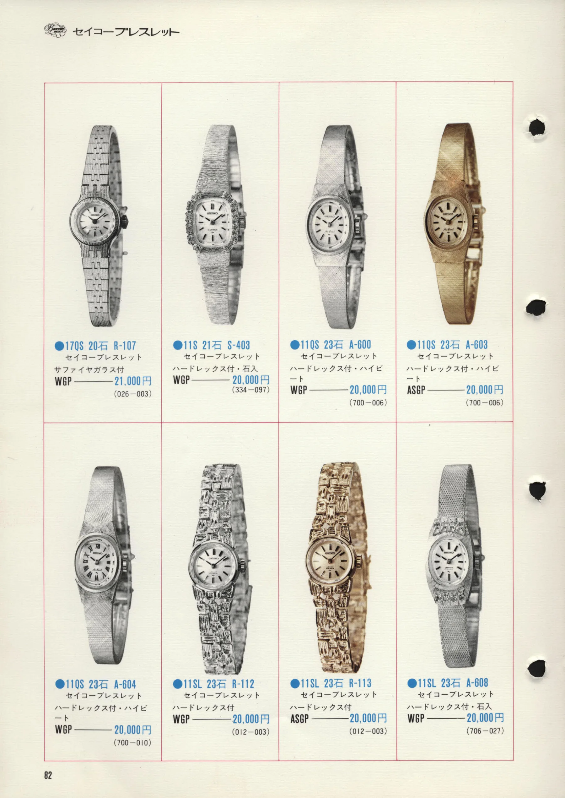 Seiko 1972, Scan page 85. Use the selection controls to identify a watch.