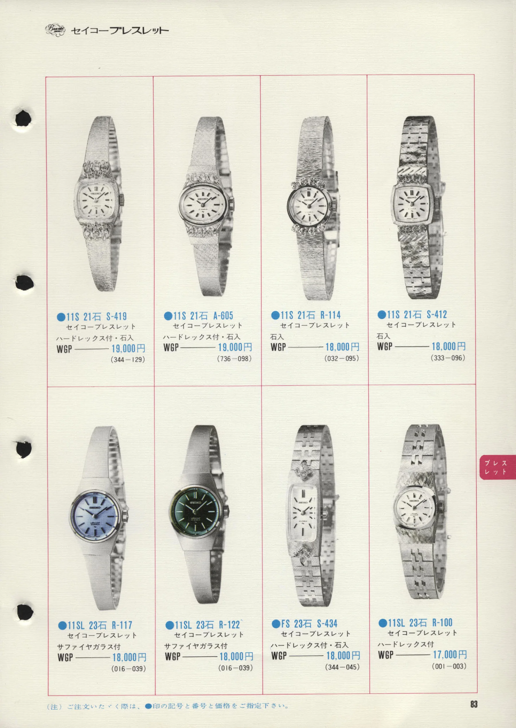 Seiko 1972, Scan page 86. Use the selection controls to identify a watch.