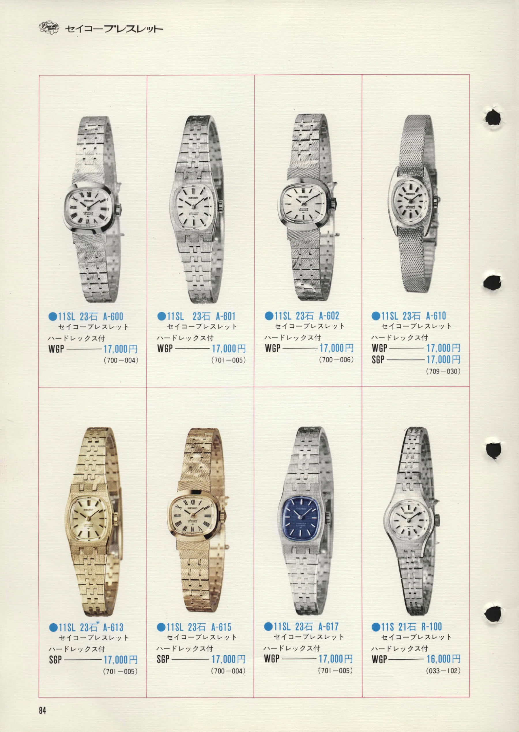 Seiko 1972, Scan page 87. Use the selection controls to identify a watch.