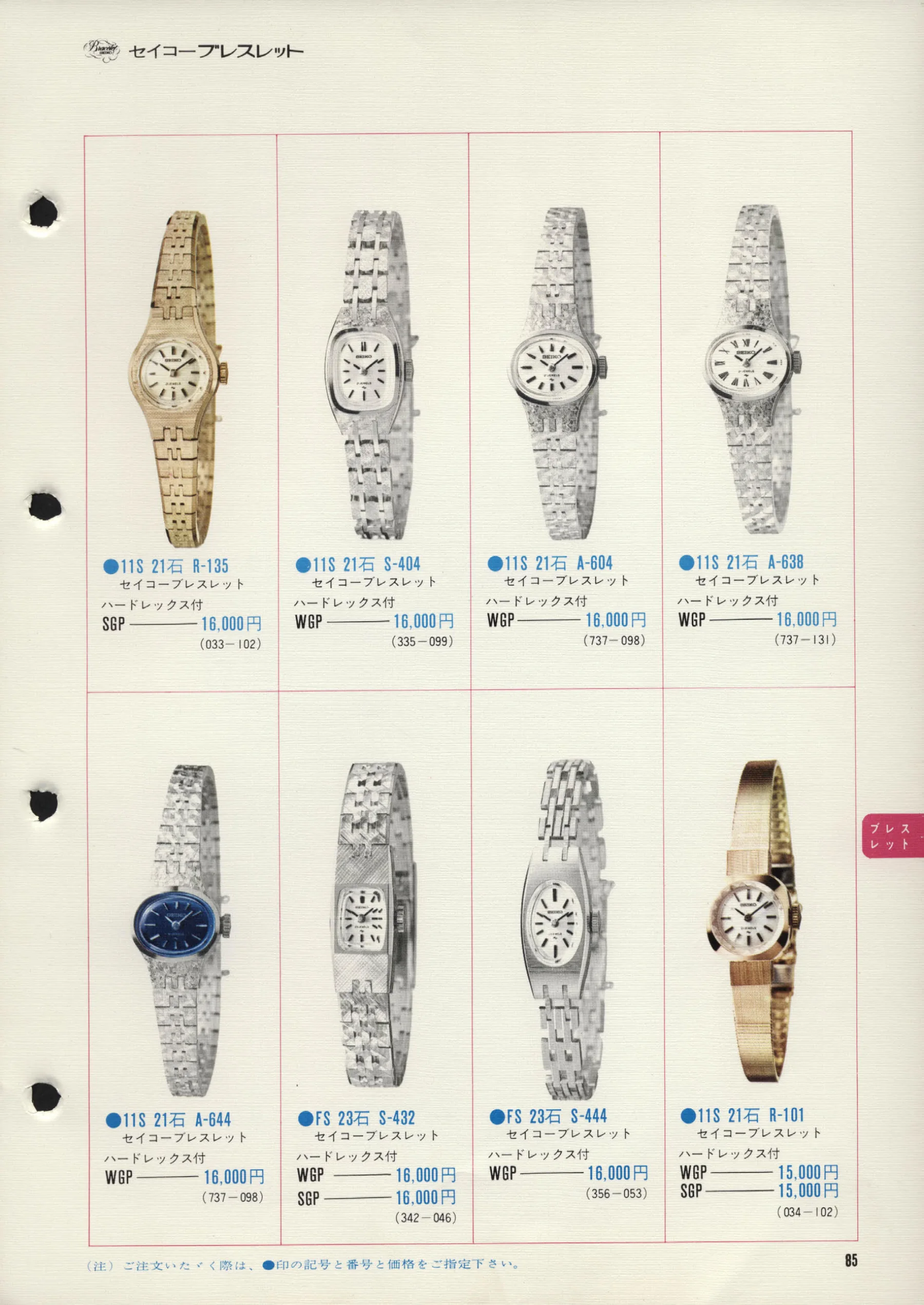 Seiko 1972, Scan page 88. Use the selection controls to identify a watch.