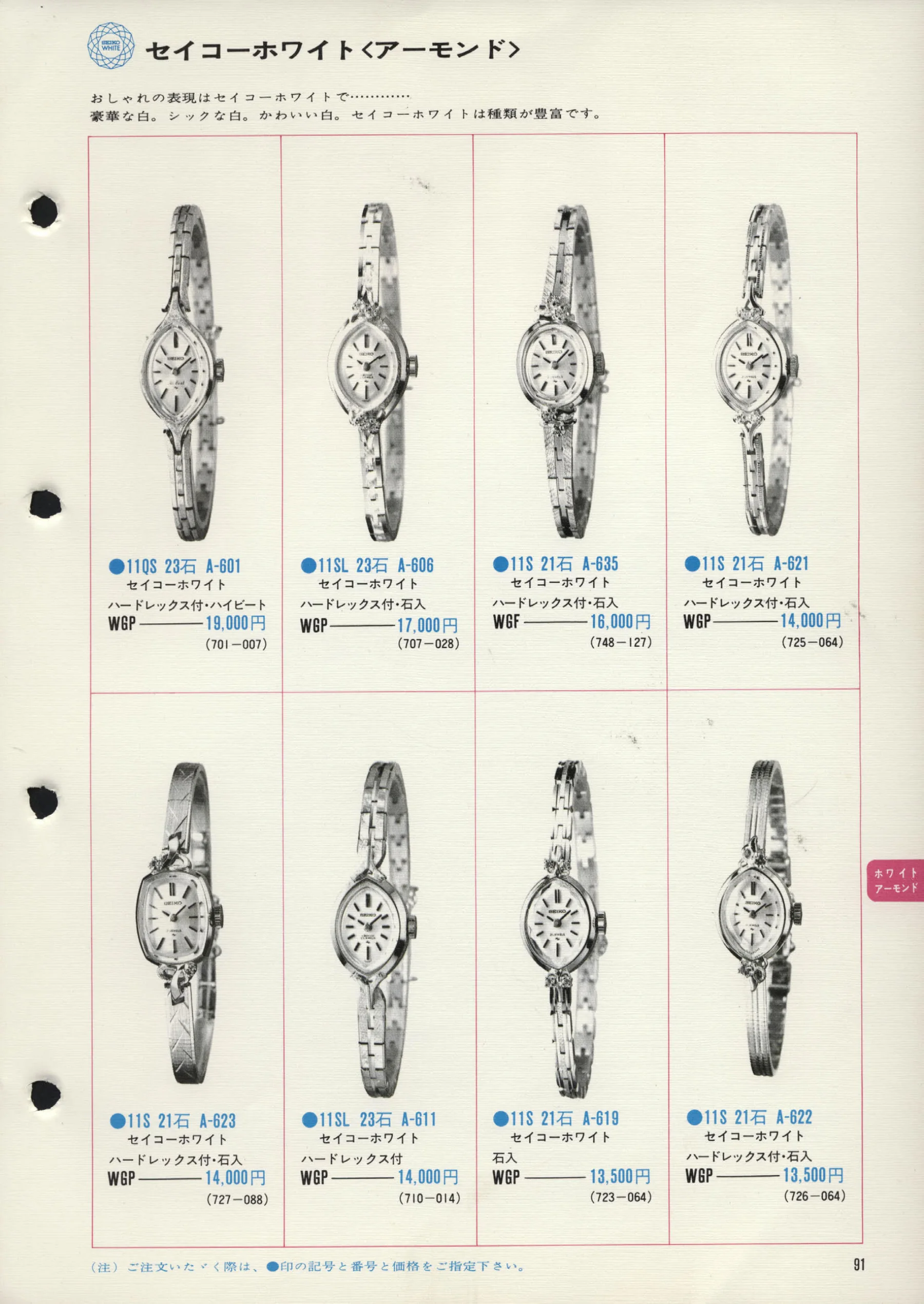Seiko 1972, Scan page 94. Use the selection controls to identify a watch.