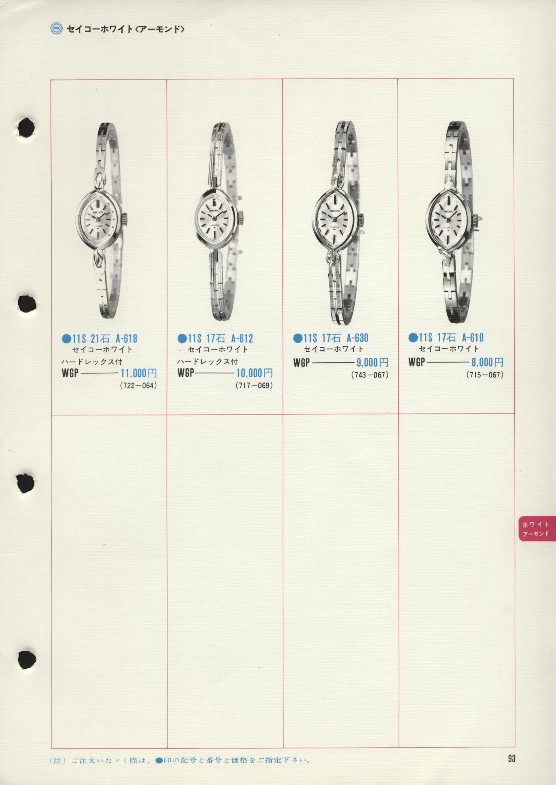 Seiko 1972, Scan page 96. Use the selection controls to identify a watch.