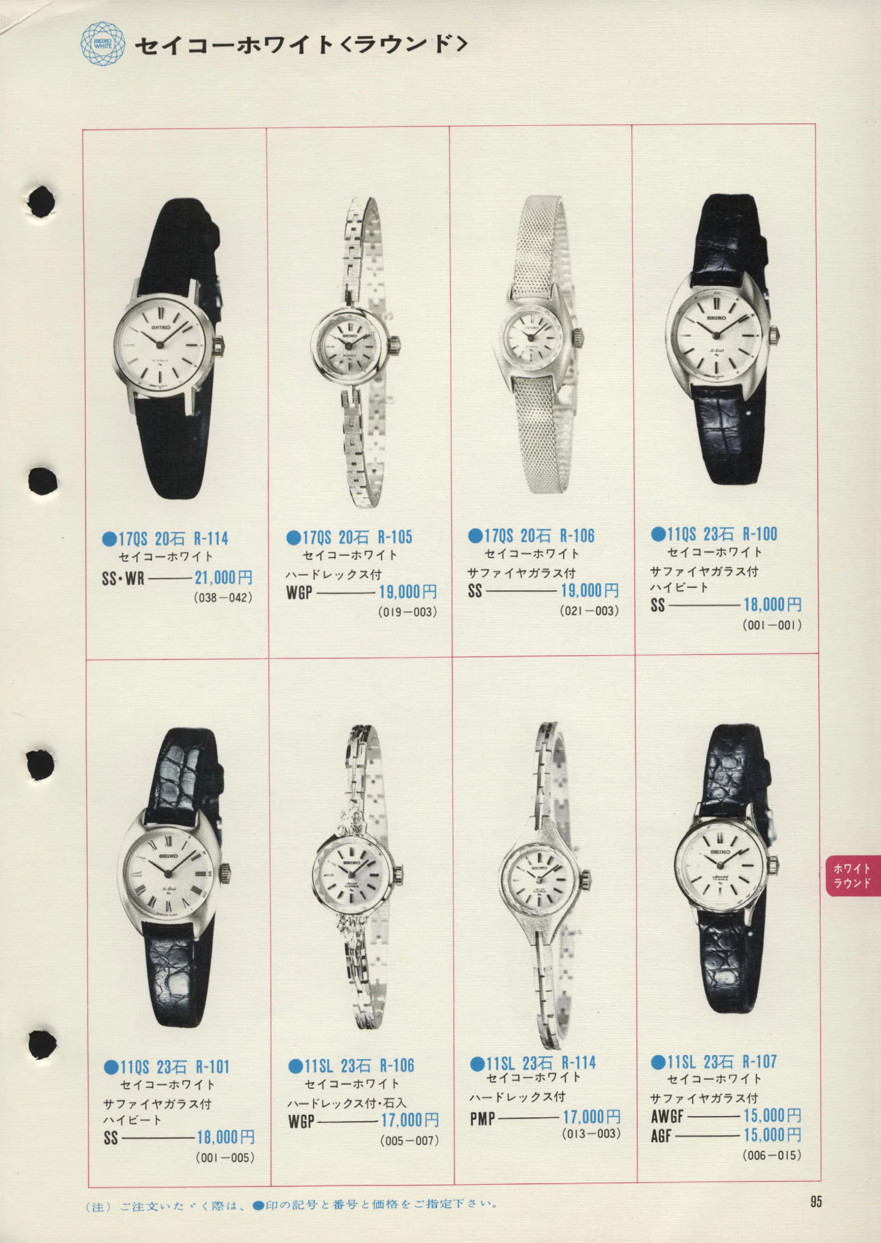 Seiko 1972, Scan page 98. Use the selection controls to identify a watch.
