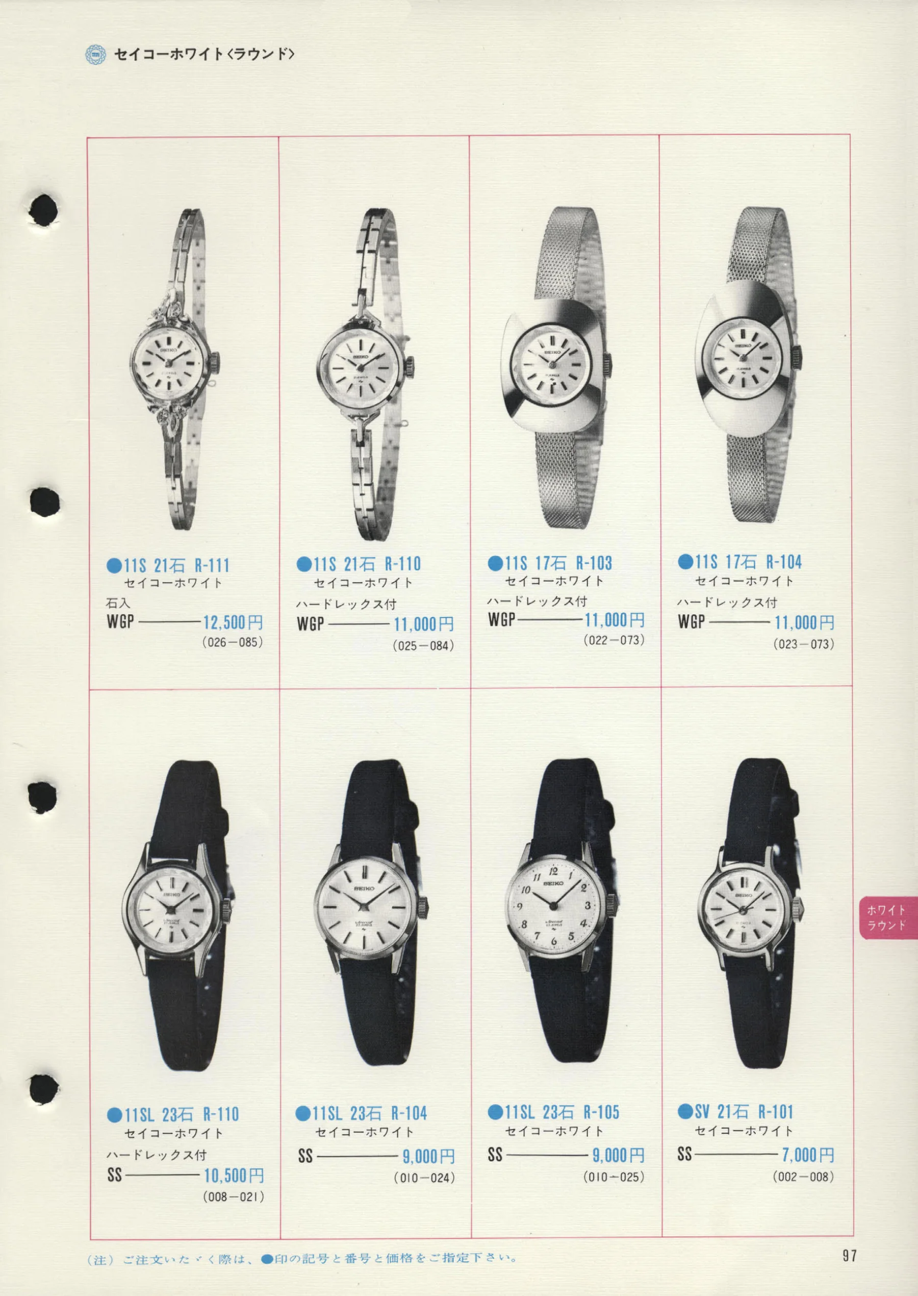 Seiko 1972, Scan page 100. Use the selection controls to identify a watch.