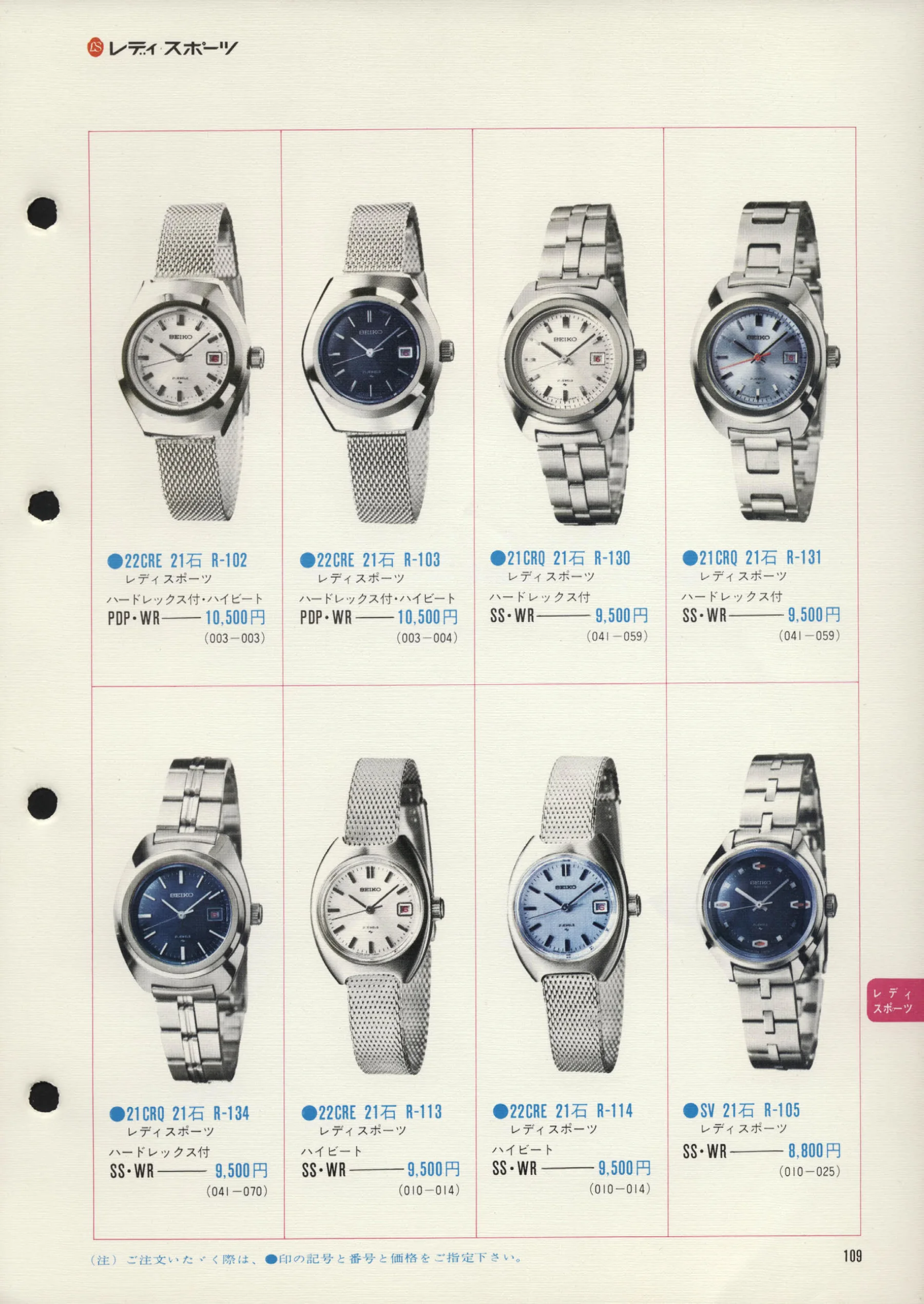 Seiko 1972, Scan page 112. Use the selection controls to identify a watch.