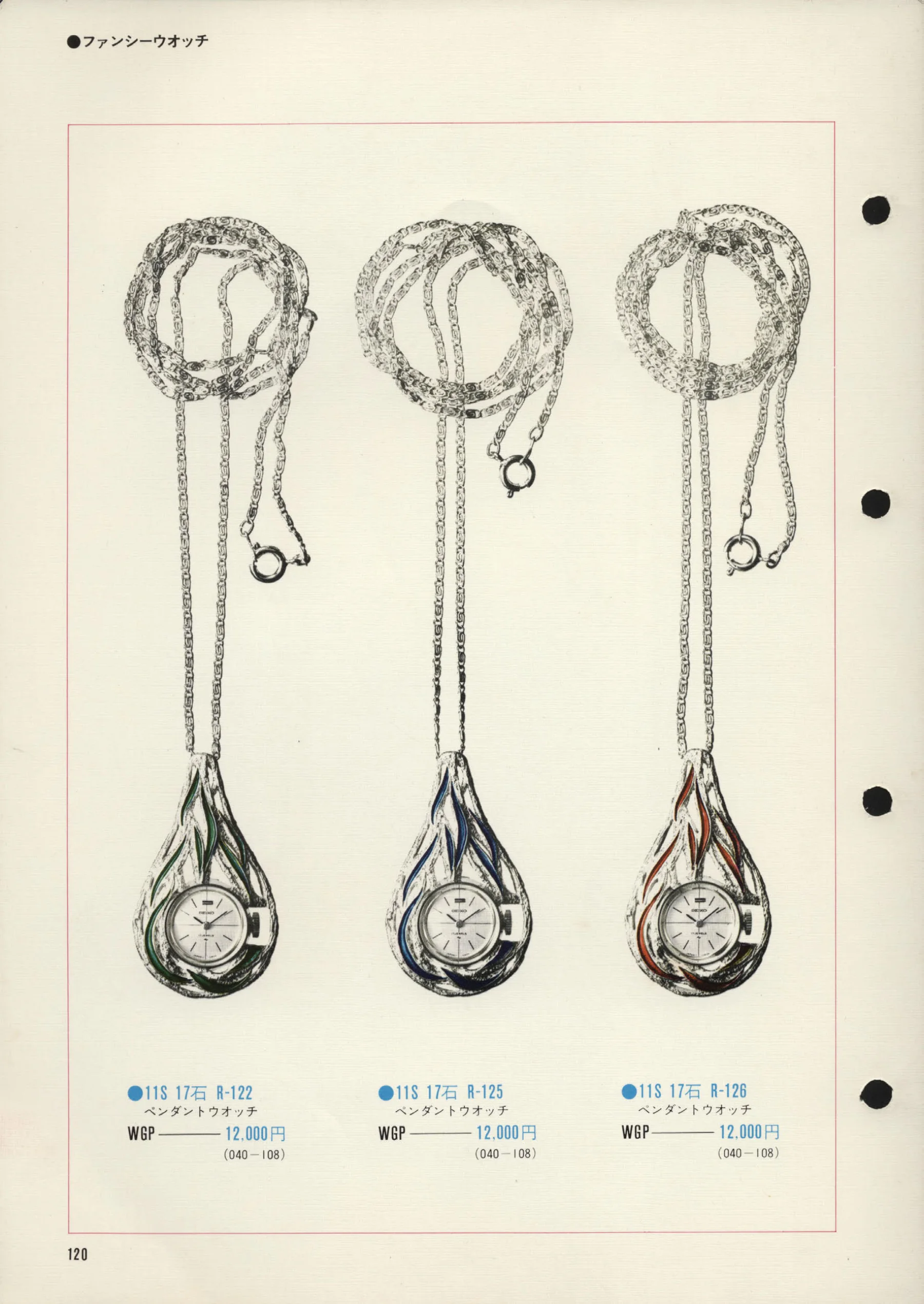 Seiko 1972, Scan page 123. Use the selection controls to identify a watch.