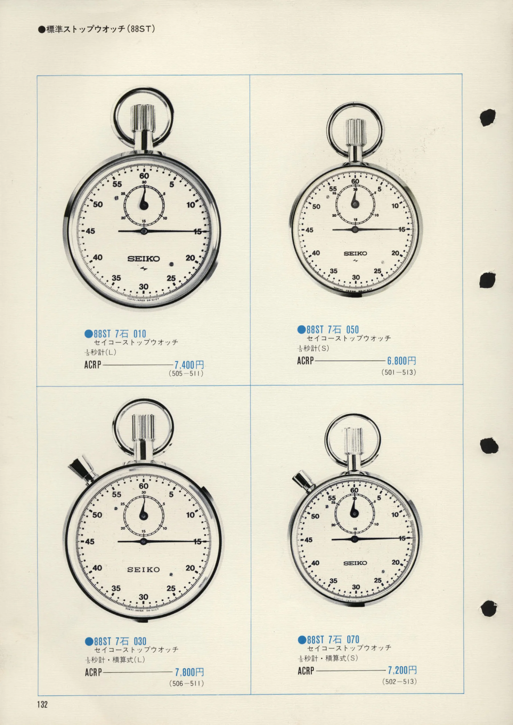 Seiko 1972, Scan page 135. Use the selection controls to identify a watch.
