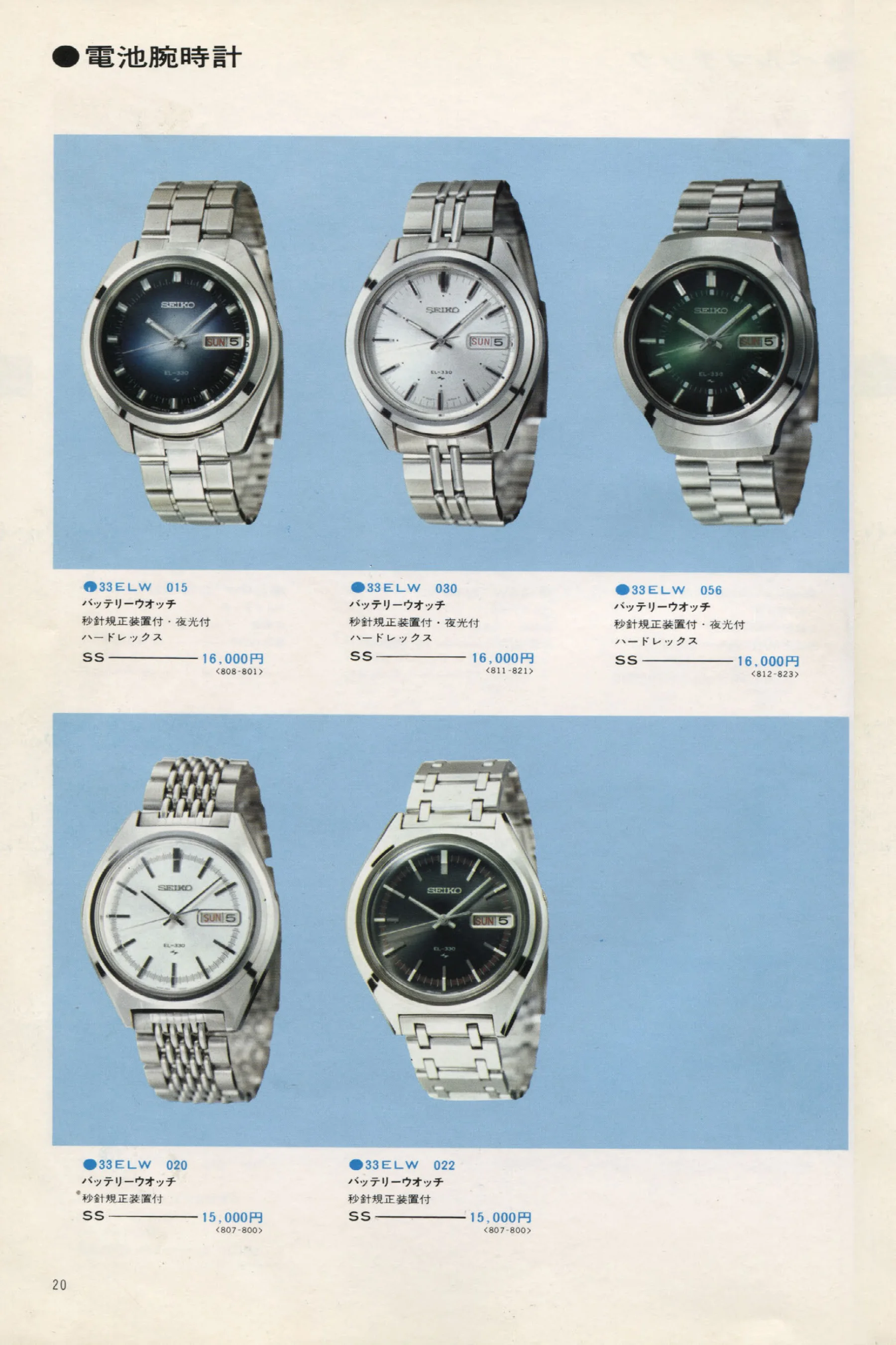 Seiko 1973, Scan page 25. Use the selection controls to identify a watch.
