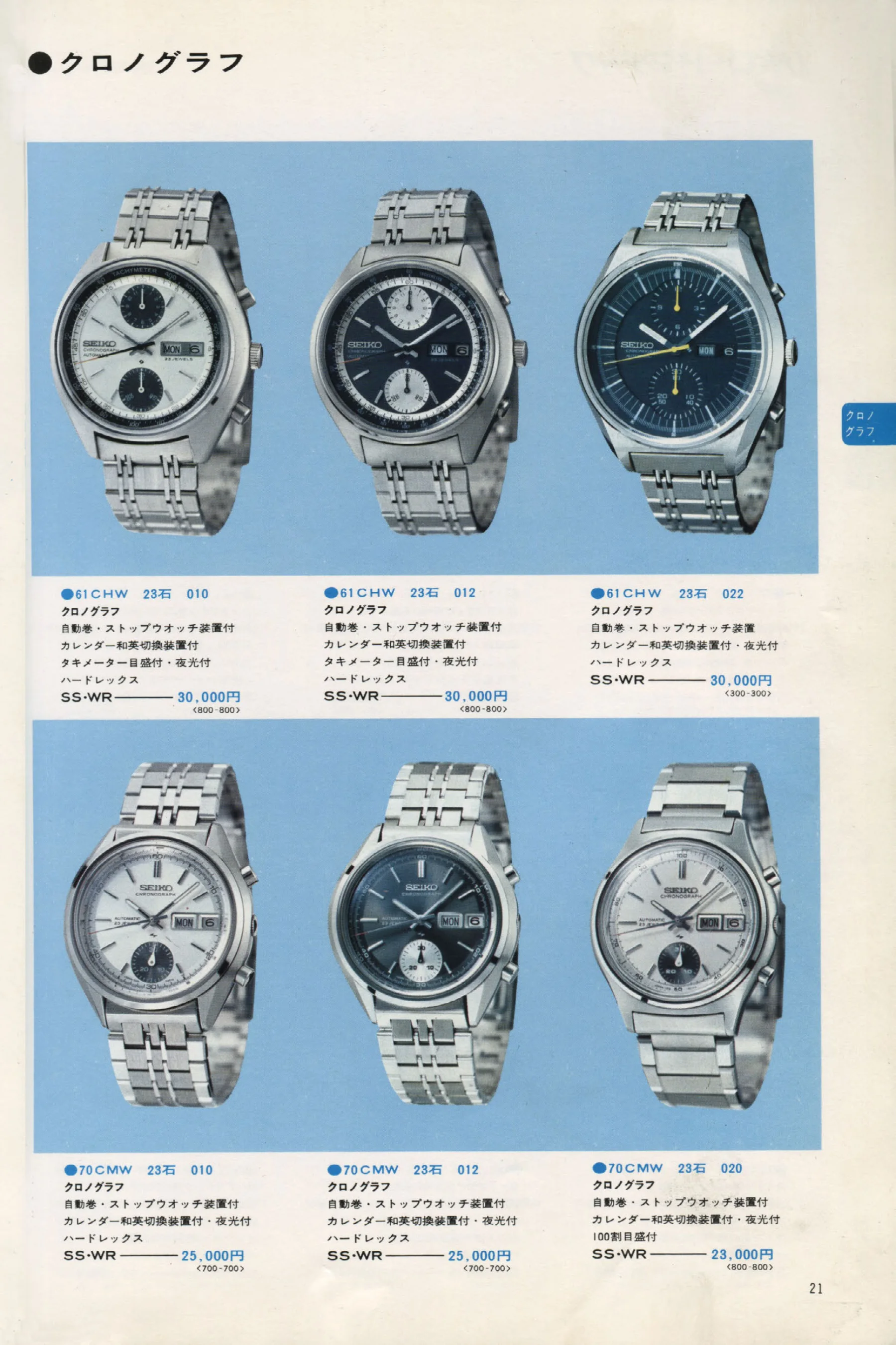 Seiko 1973, Scan page 26. Use the selection controls to identify a watch.