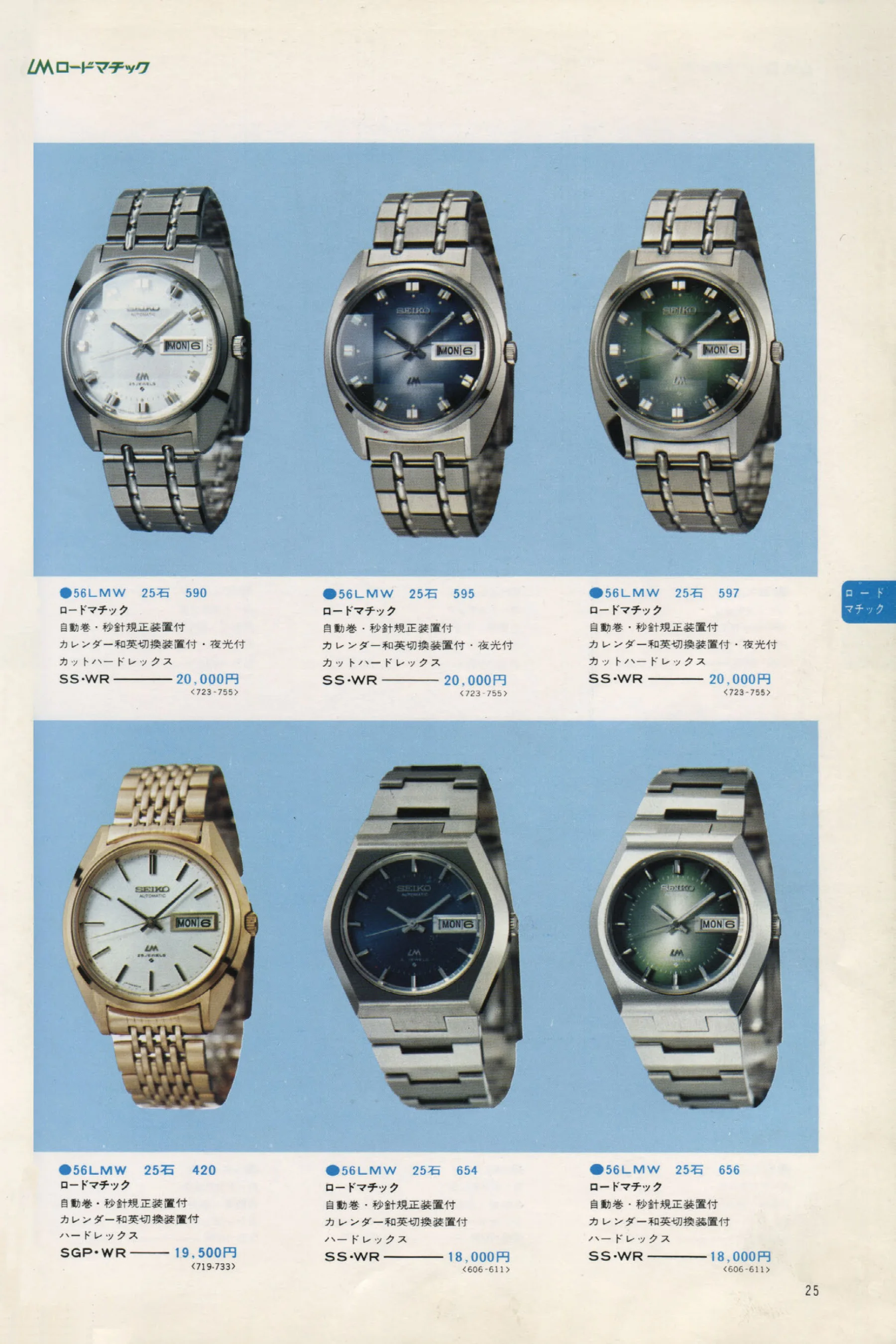 Seiko 1973, Scan page 30. Use the selection controls to identify a watch.