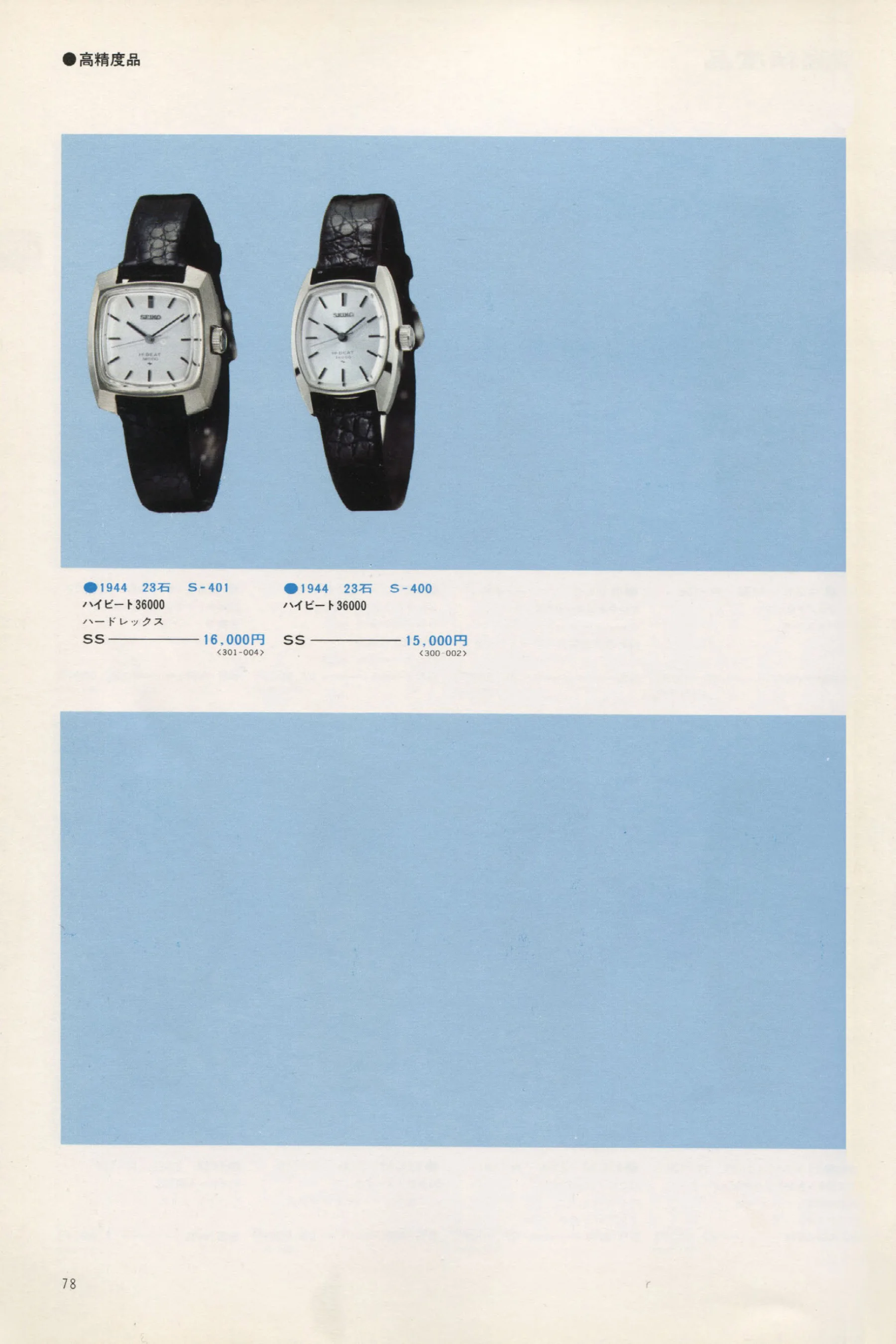 Seiko 1973, Scan page 83. Use the selection controls to identify a watch.