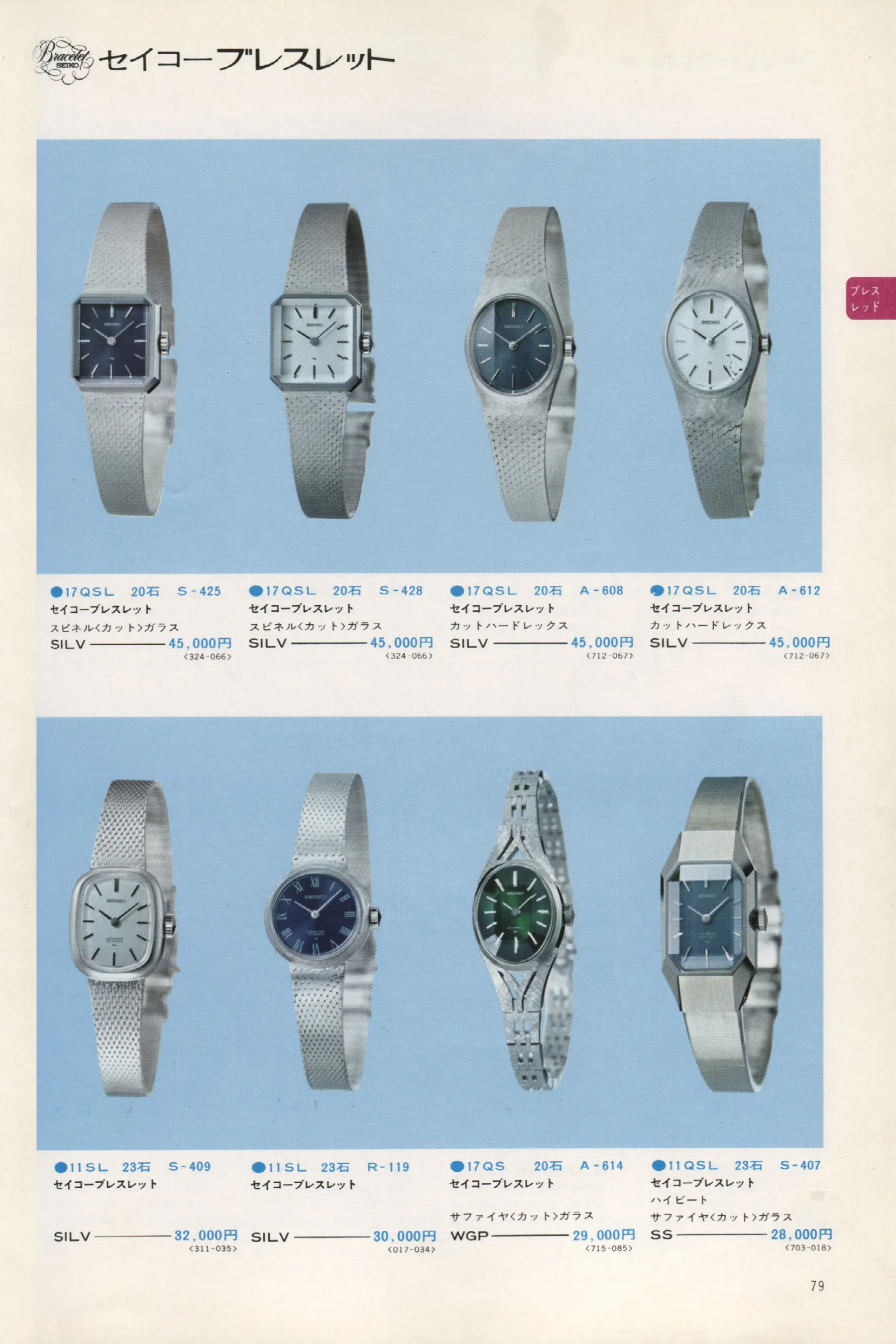 Seiko 1973, Scan page 84. Use the selection controls to identify a watch.