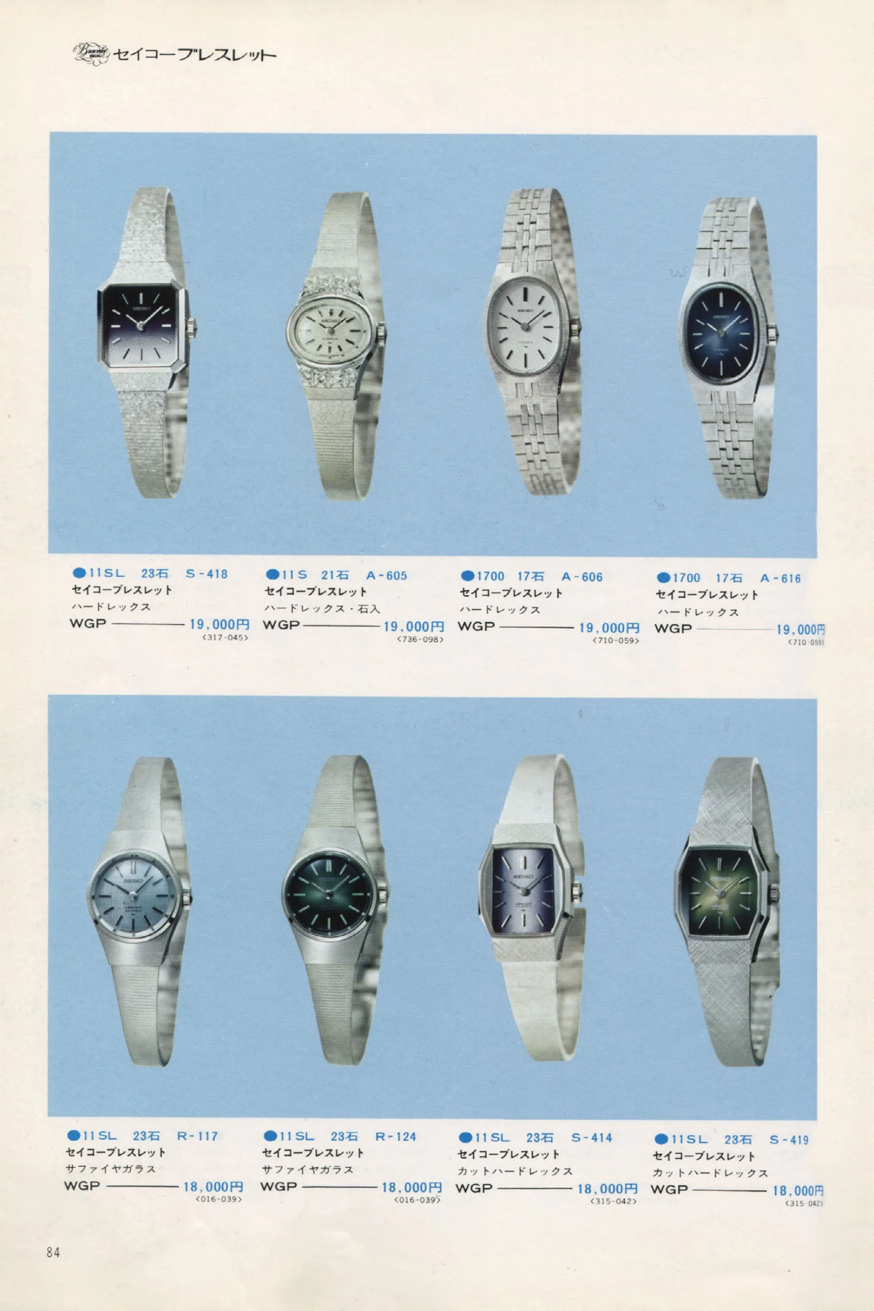 Seiko 1973, Scan page 89. Use the selection controls to identify a watch.